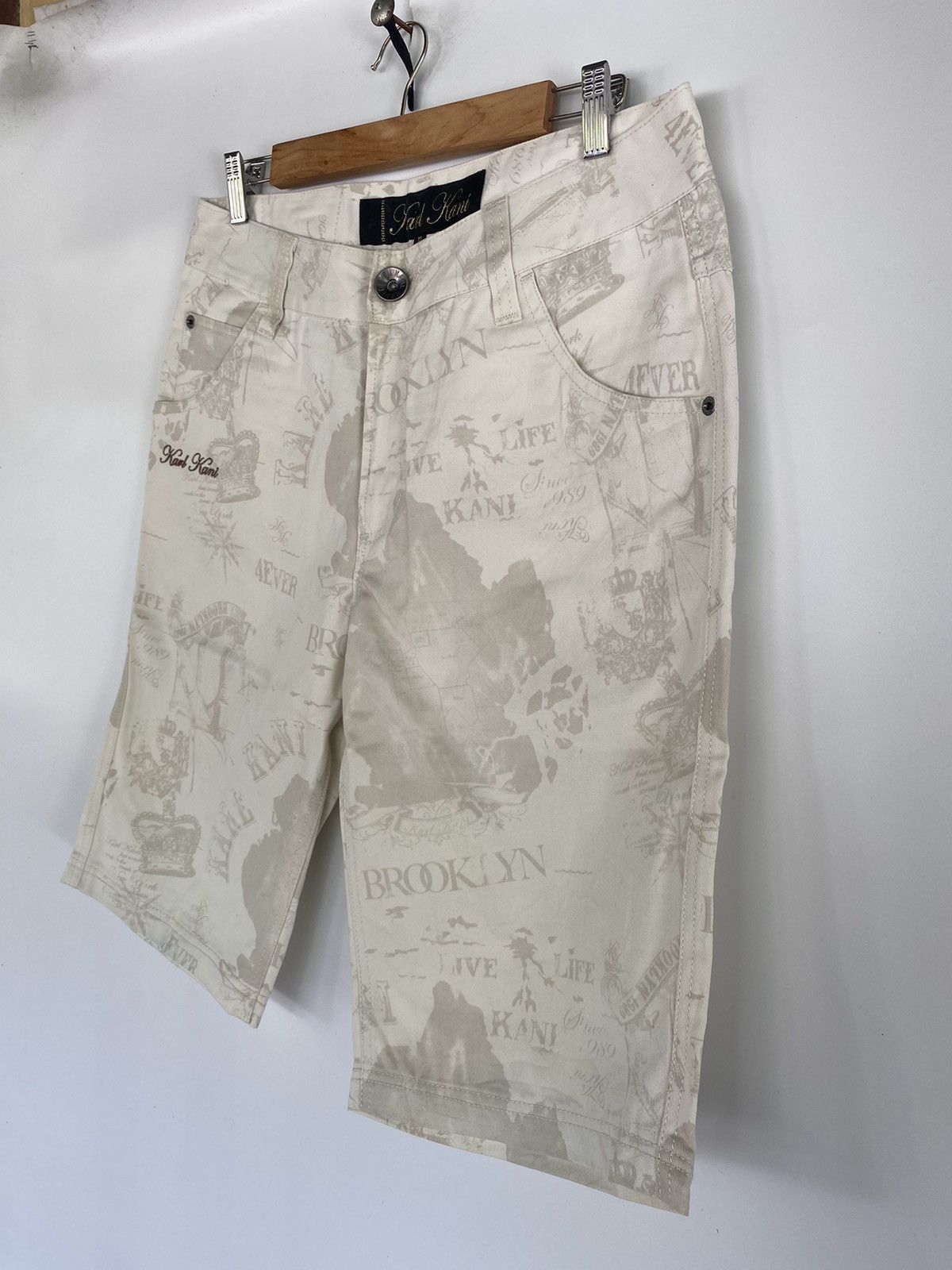 Japanese Brand × Karl Kani Karl Kani Printed Brooklyn Short Pants Size US 34 / EU 50 - 4 Thumbnail