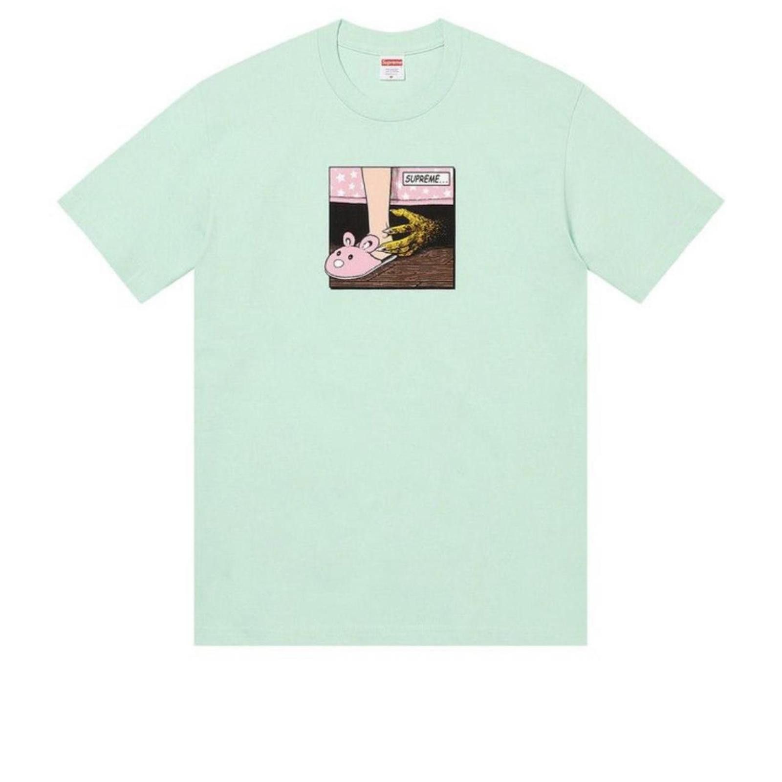 Supreme 2021 Supreme Bed Tee 'Light Teal' Size US S / EU 44-46 / 1 - 1 Thumbnail