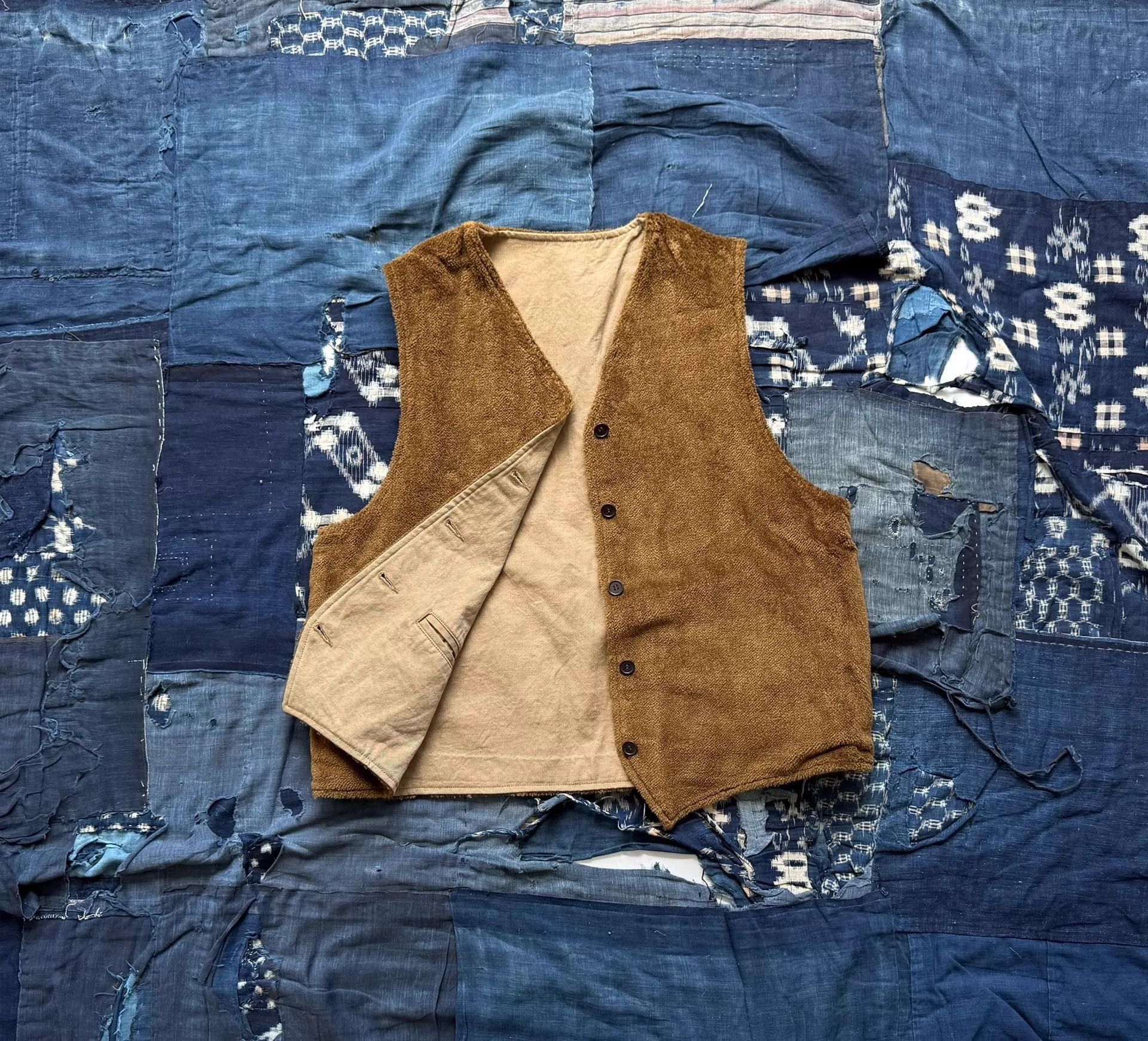 Visvim Beige Button-Front Vest Size L Size US L / EU 52-54 / 3 - 5 Thumbnail