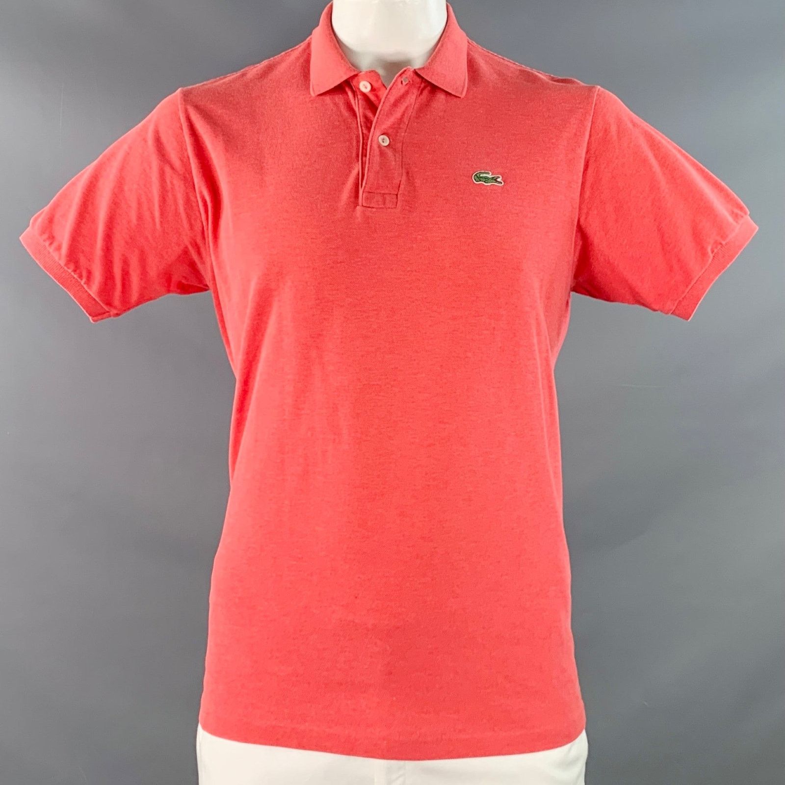 Lacoste LACOSTE Size XL Red Coral Cotton Short Sleeve Polo Size US XL / EU 56 / 4 - 1 Thumbnail