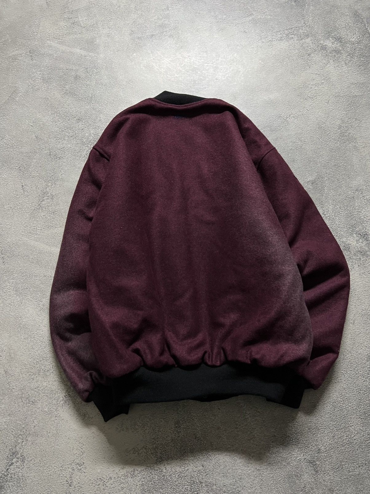 Vintage Y2k Thrashed Porsche Cup Firelli Wool Bomber Jacket 90’s Size US M / EU 48-50 / 2 - 12 Thumbnail