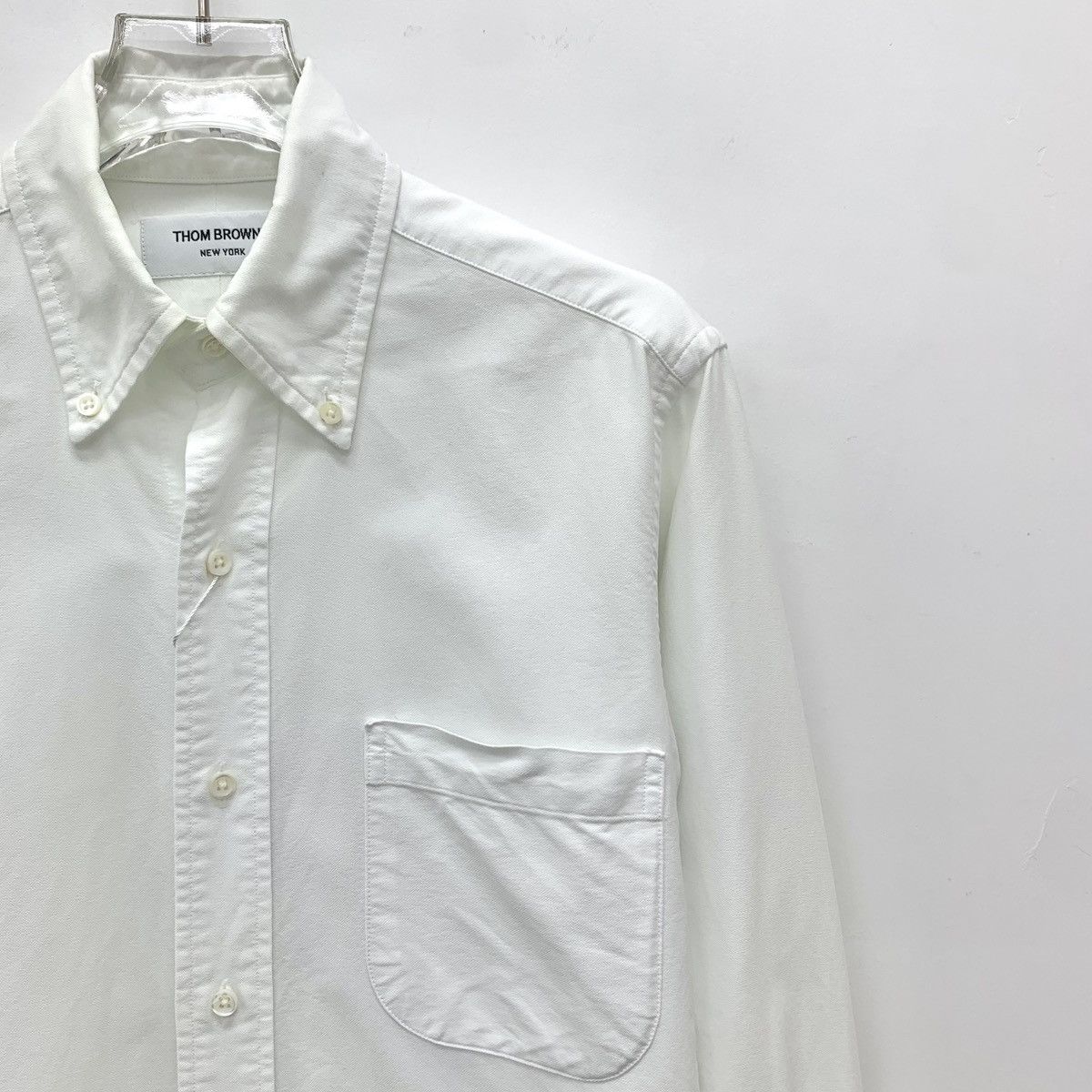 Thom Browne Thom Browne White Cotton Collared Long Sleeve Shirt K26WX Size US XS / EU 42 / 0 - 3 Thumbnail