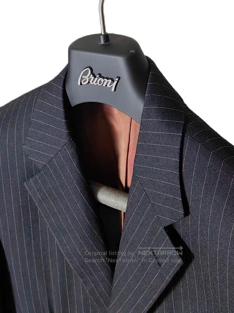 Brioni Brioni Black Striped Fully Customized Three-piece Suit Size US M / EU 48-50 / 2 - 3 Thumbnail