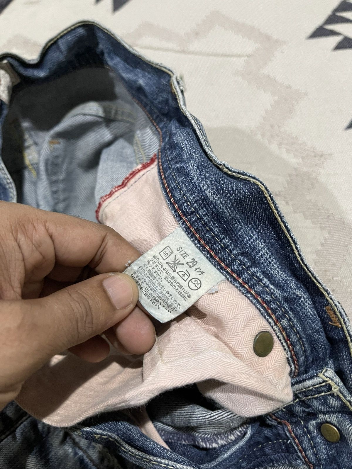 Levi's Vintage Clothing 2000s LEVIS REDLOOP JAPAN DISTRESSED FLARE JEANS RARE Size 28" / US 6 / IT 42 - 11 Thumbnail