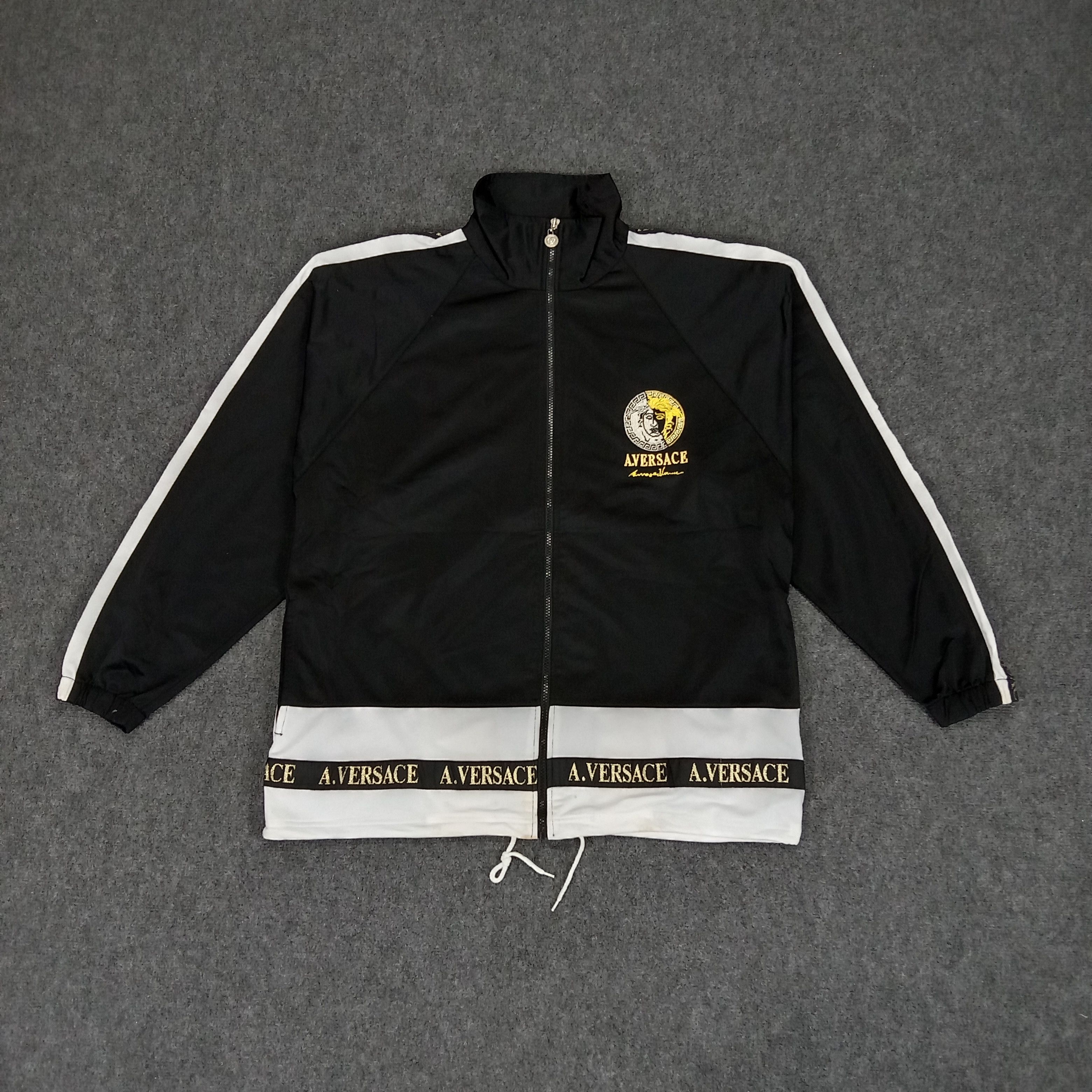 Versace × Vintage A.Versace Italian Brand Embroidery Coach Jacket Size US L / EU 52-54 / 3 - 5 Thumbnail