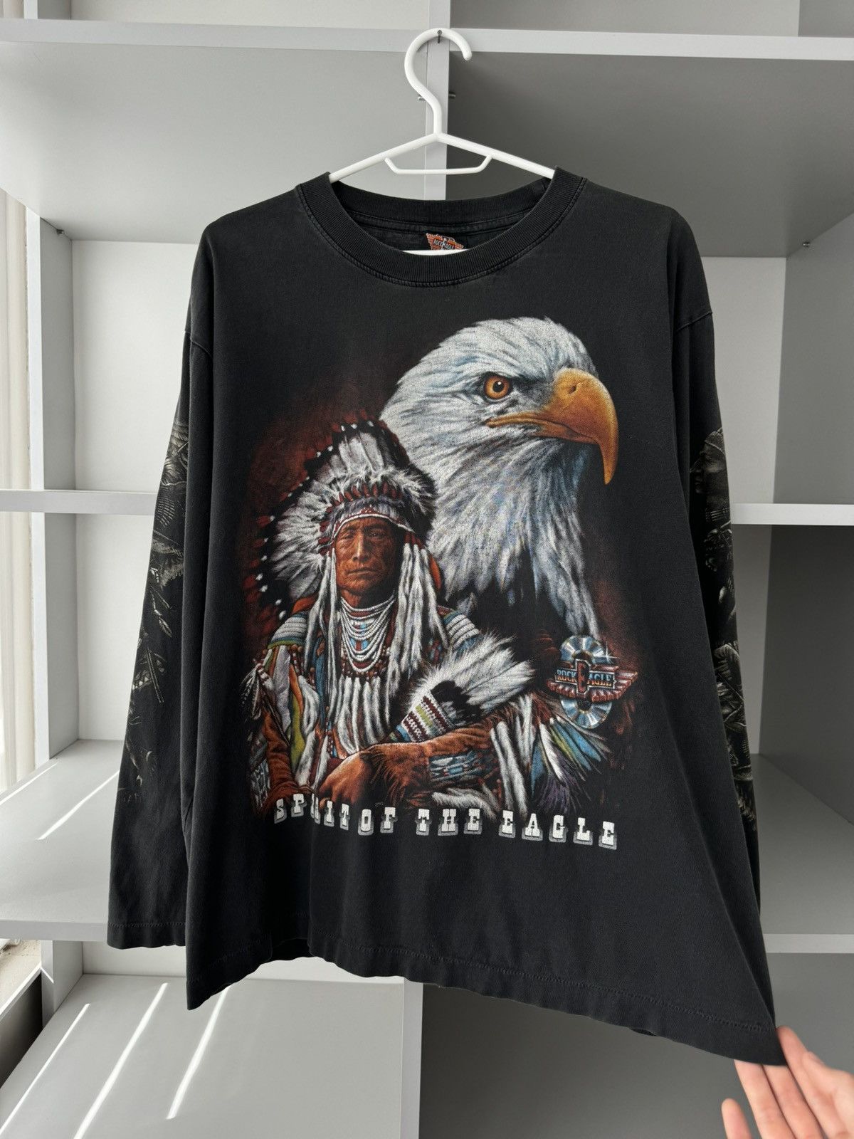 Band Tees × Vintage Rock Eagle Vintage Spirit of the Eagle Longsleeve Size US S / EU 44-46 / 1 - 5 Thumbnail