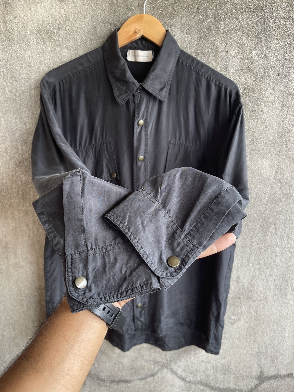 Faith Connexion FAITH CONNEXION SILK PONGE SHIRT BUTTON UP LONG SLEEVE Size US XS / EU 42 / 0 - 5 Thumbnail