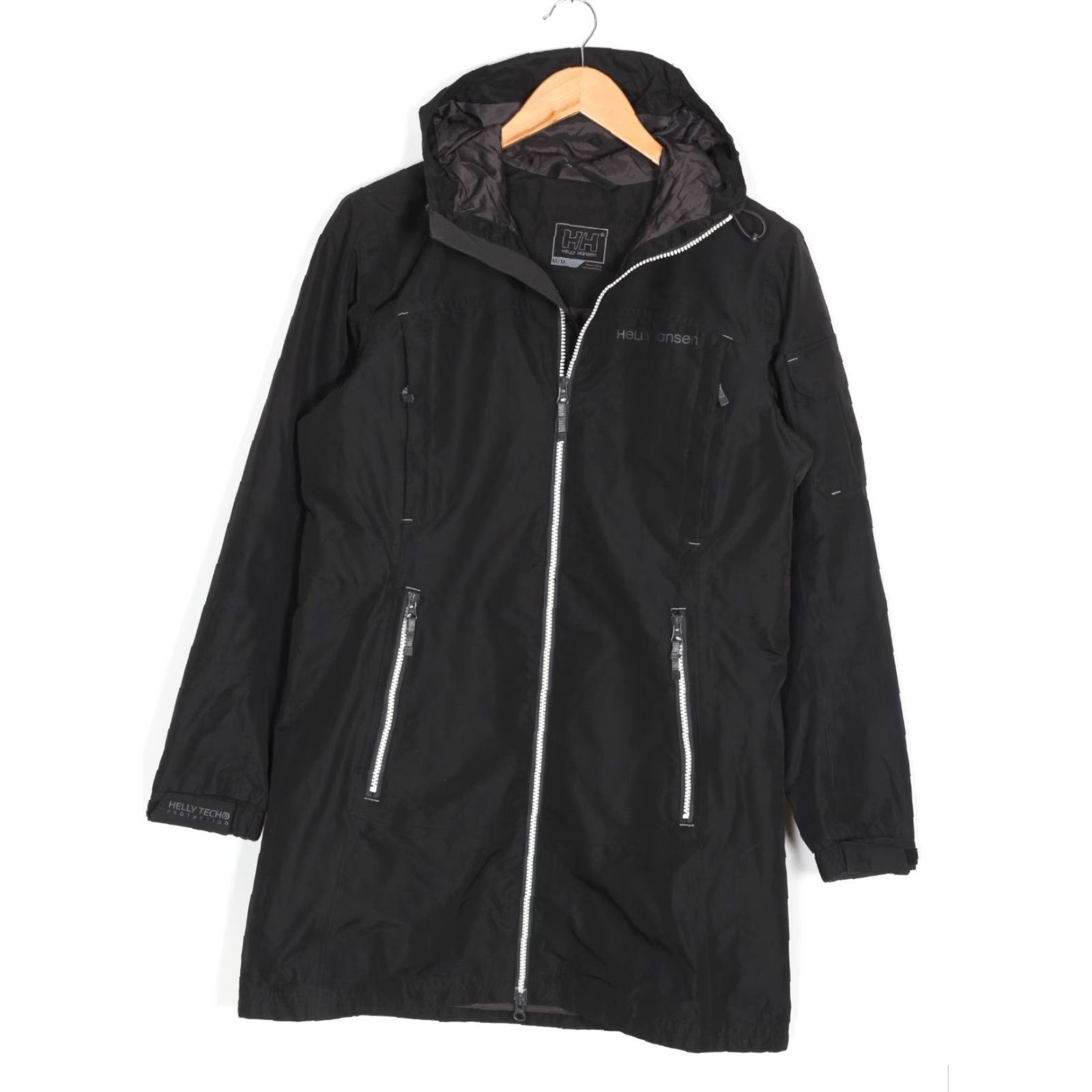 Helly Hansen VINTAGE Helly Hansen Hooded Jacket Women M Waterproof Lined MJ6500 Size M / US 6-8 / IT 42-44 - 4 Thumbnail