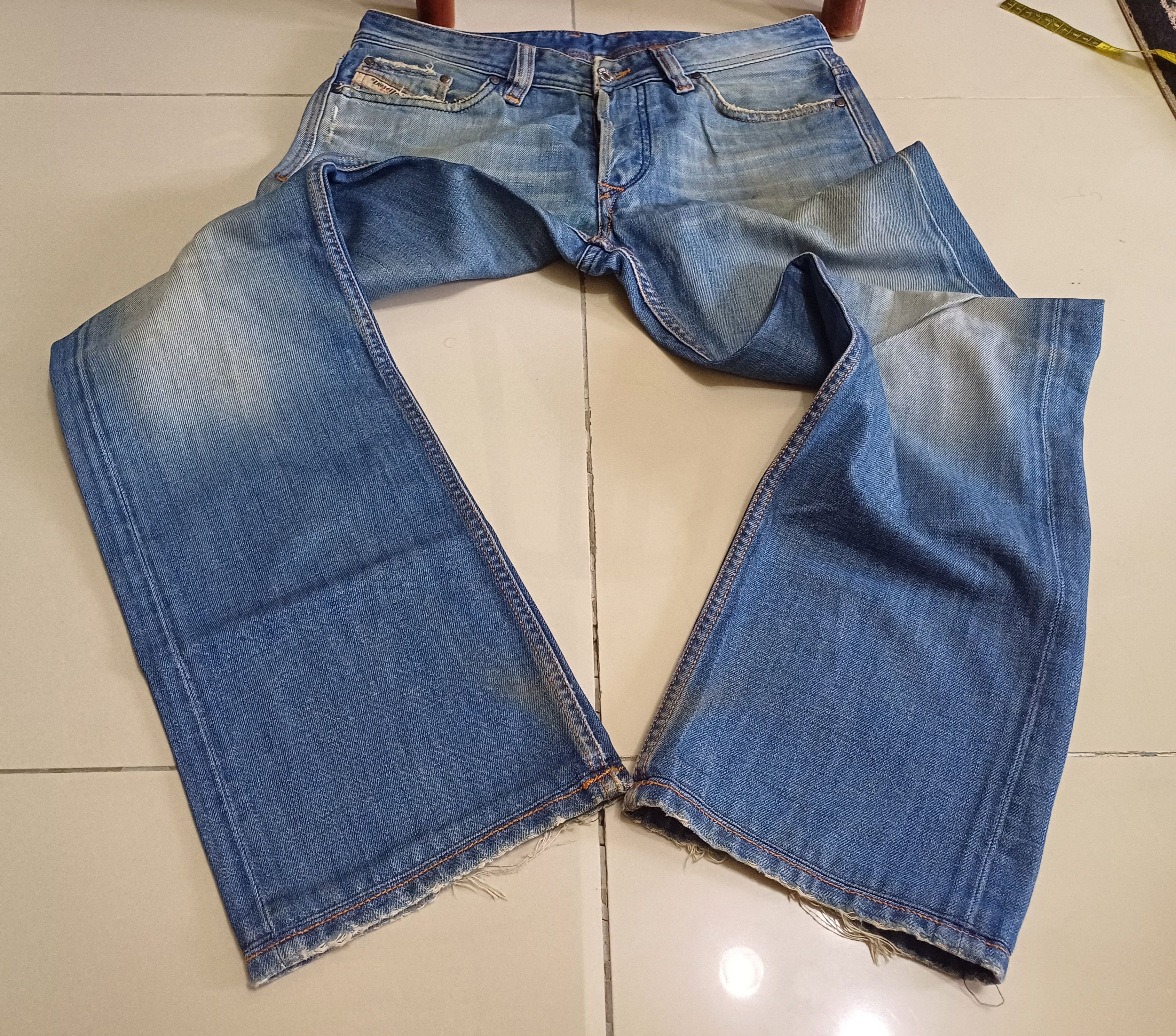 Designer × Seditionaries Diesel jeans, distressed & faded colour design Size US 31 - 15 Thumbnail