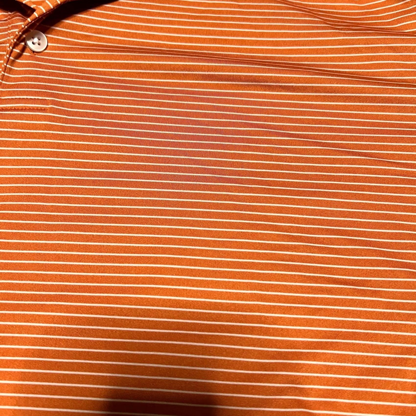 Mizzen+Main Mizzen & Main Polo Shirt Mens XL Orange Striped Short Sleeve Golf Performance Size US XL / EU 56 / 4 - 2 Thumbnail