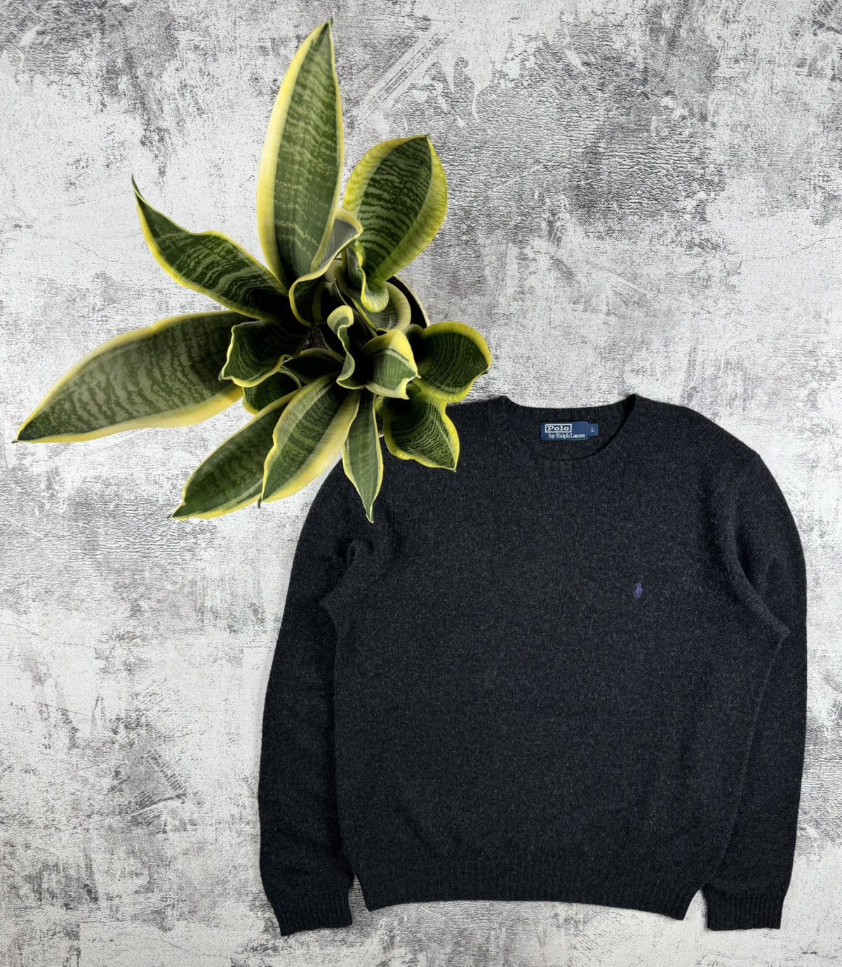 Polo Ralph Lauren Polo Ralph Lauren Wool Basic Blank Varsity Sweater Pullover Size US L / EU 52-54 / 3 - 1 Thumbnail
