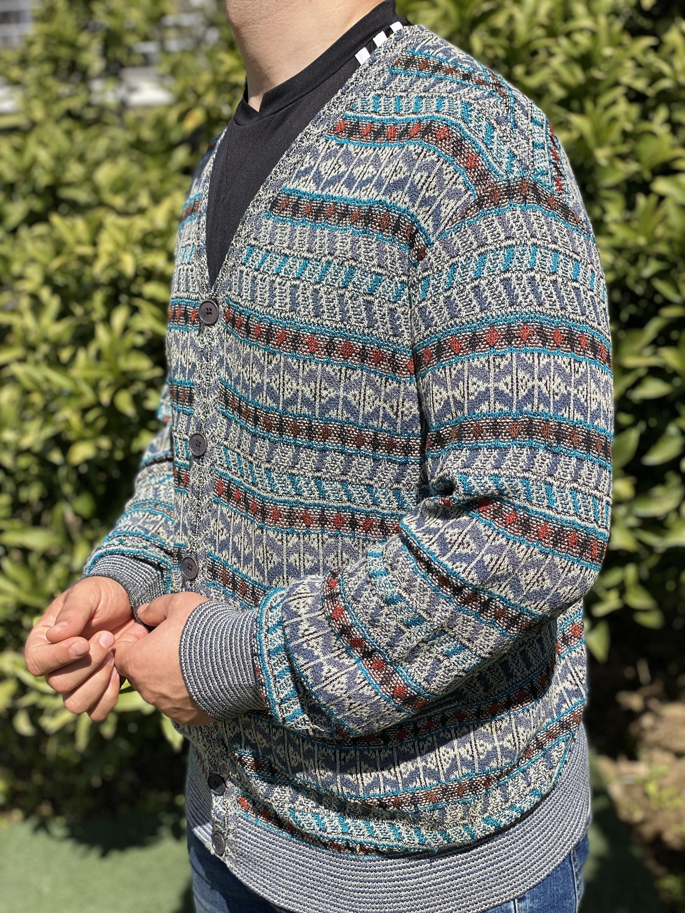 Missoni Missoni 3D Knit Pullover Geometr Retro Size 48 M Jeresy Size US M / EU 48-50 / 2 - 2 Thumbnail