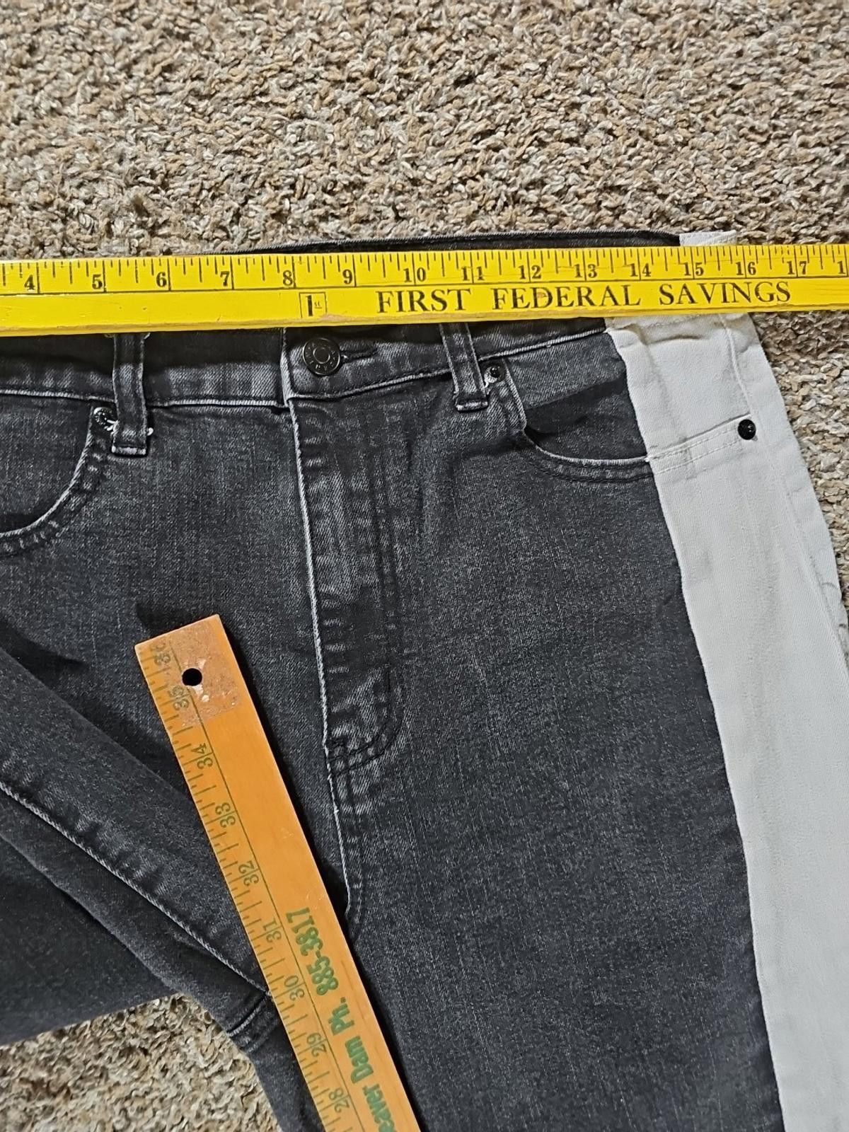 Akila Akira 15(W31) Black White Jeans Size 30" / US 8 / IT 44 - 4 Thumbnail