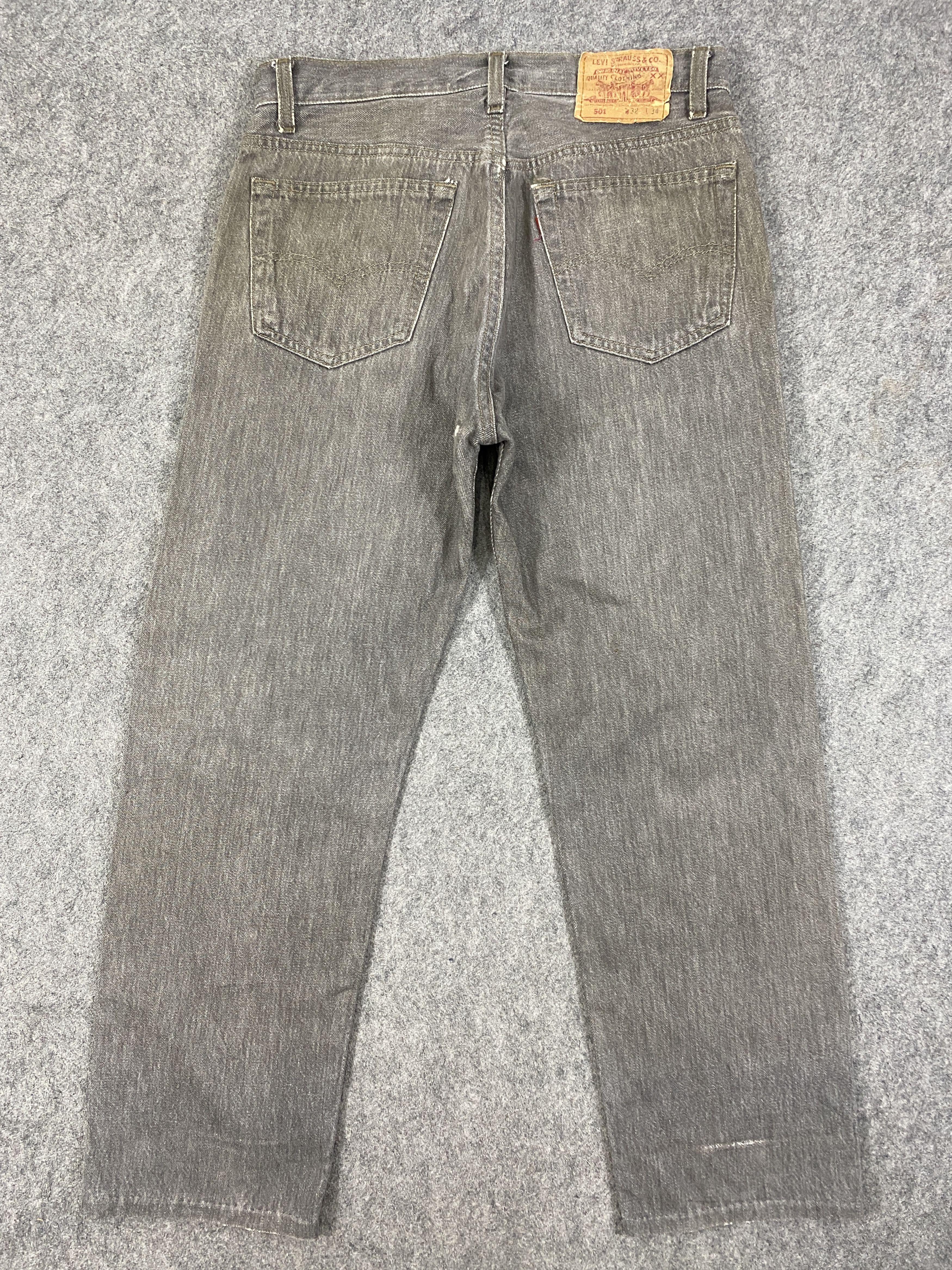 Levi's Dirty Grey Vintage Levi's 501 Jeans 31x26.5 - JN3378 Size US 31 - 2 Thumbnail
