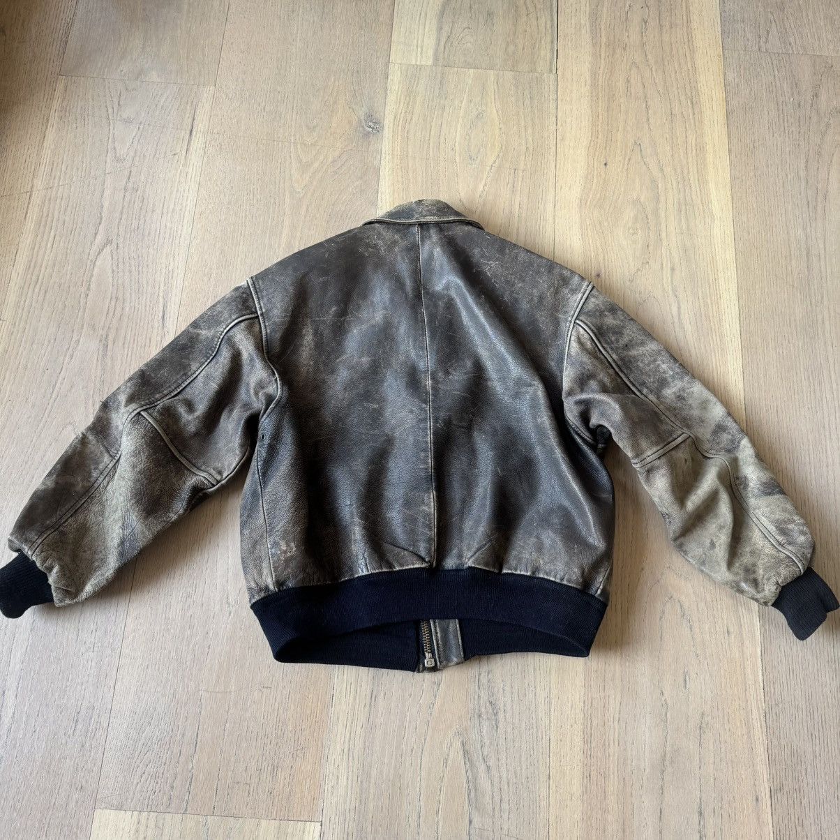 Avirex Avirex - Vintage Leather Jacket - Brown Size US M / EU 48-50 / 2 - 7 Thumbnail