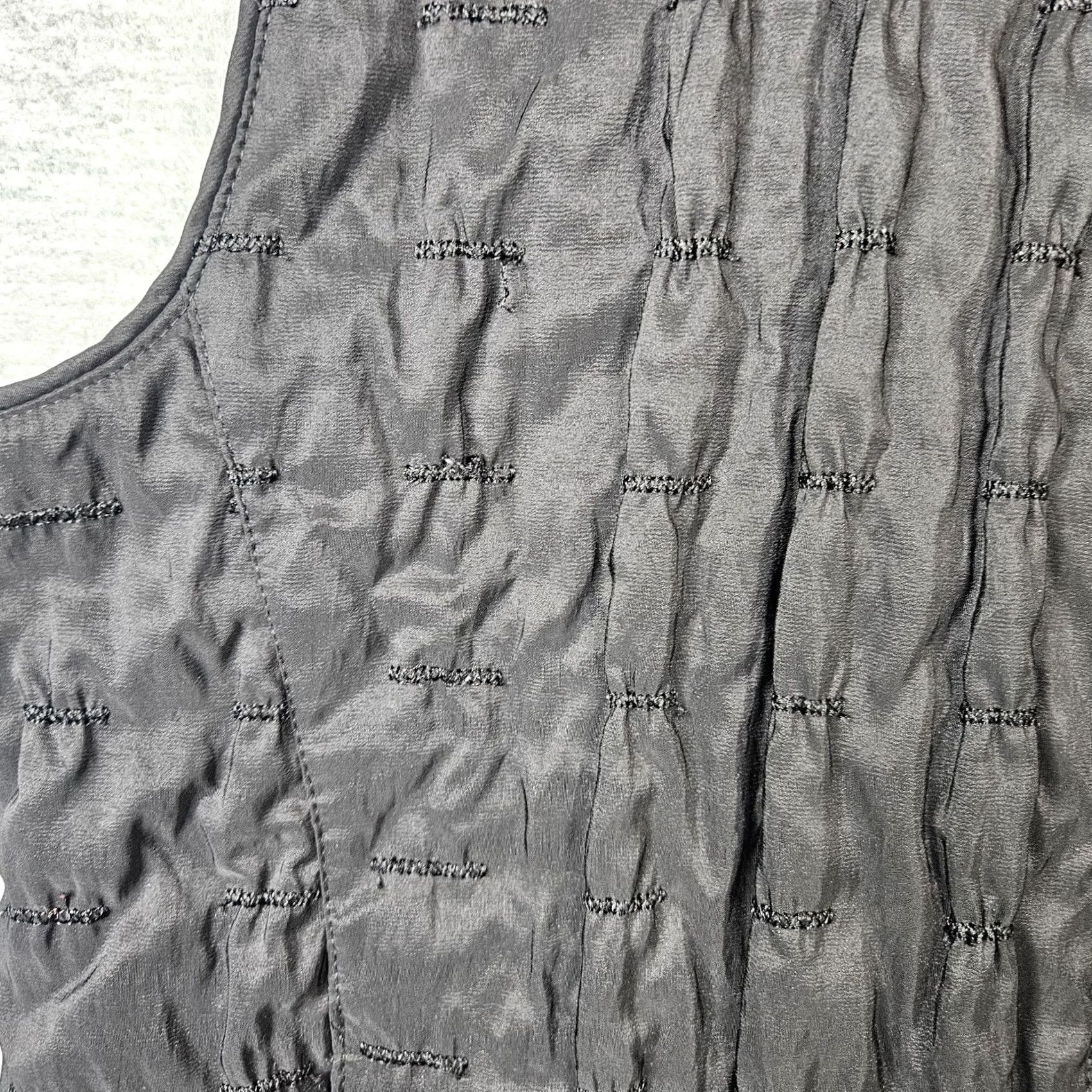 Vintage Mycra Pac Women's Vest Full Zip Embroidered Black L Sportswear Outdoor Casual Front Zip Vest Size L / US 10 / IT 46 - 6 Thumbnail