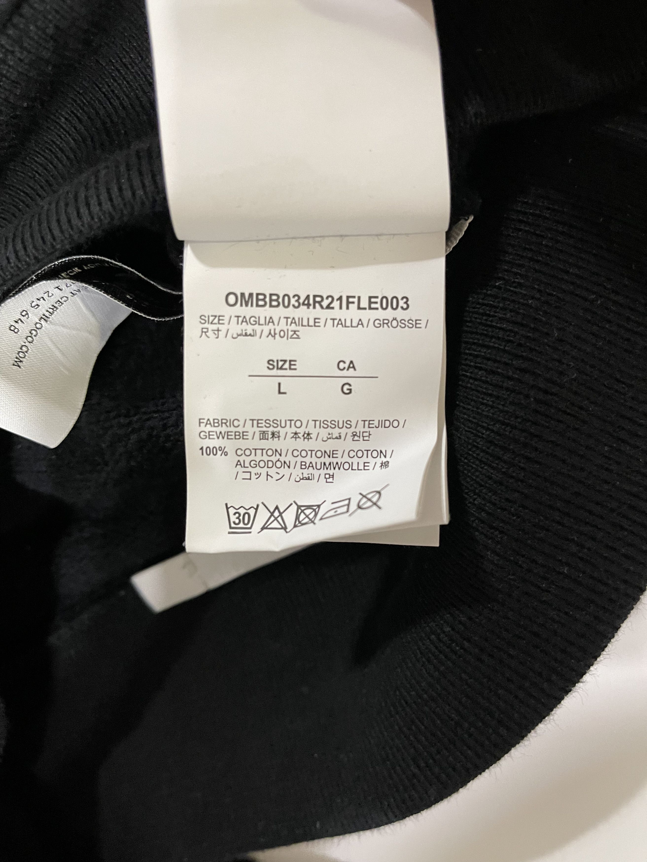 Off-White Sweatshirt Ombre Black Fuchsia-Retail: $800