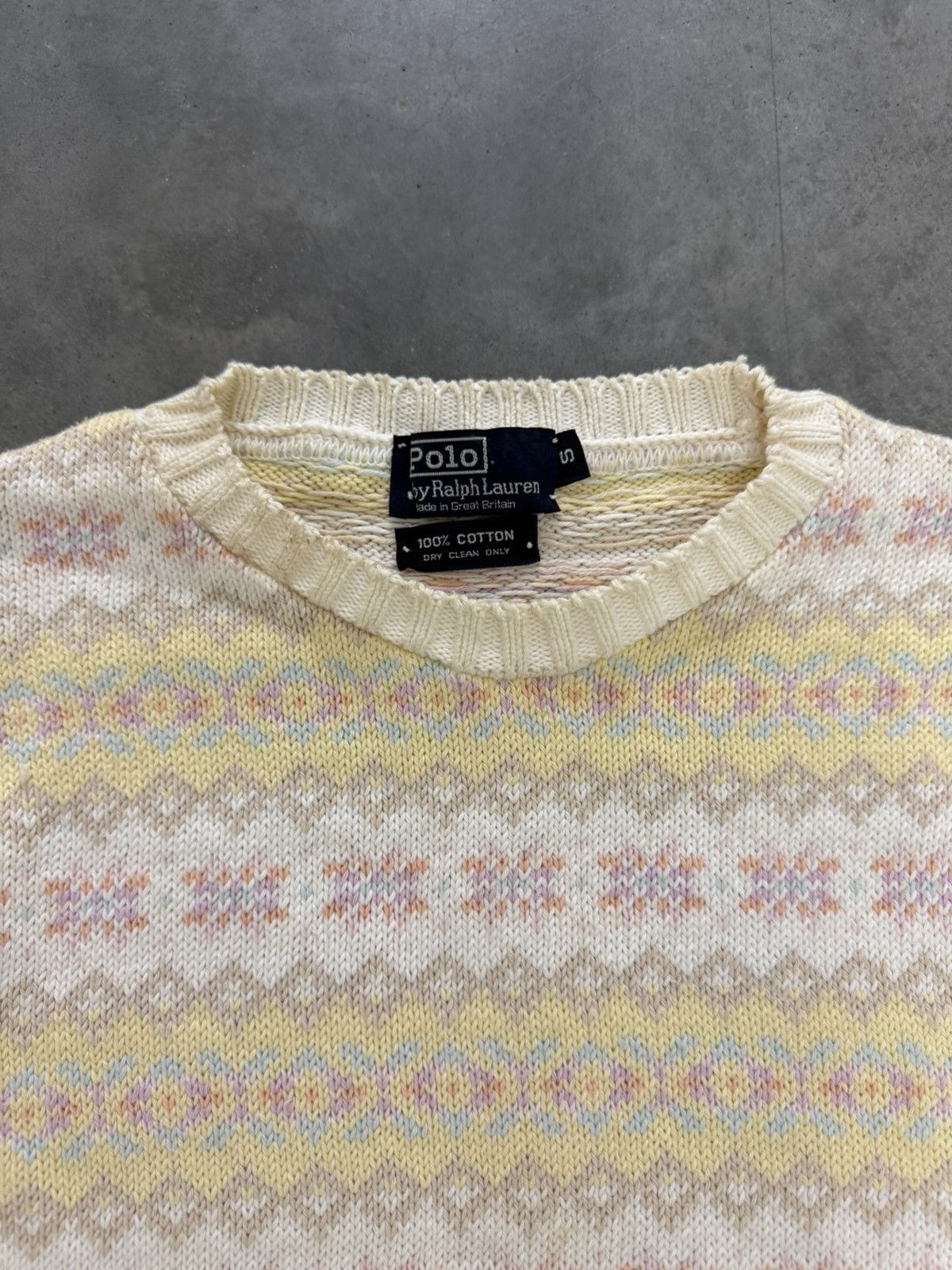 Polo Ralph Lauren Vintage Polo Ralph Lauren Knit Sweater Great Britain 90s S Size US S / EU 44-46 / 1 - 2 Thumbnail