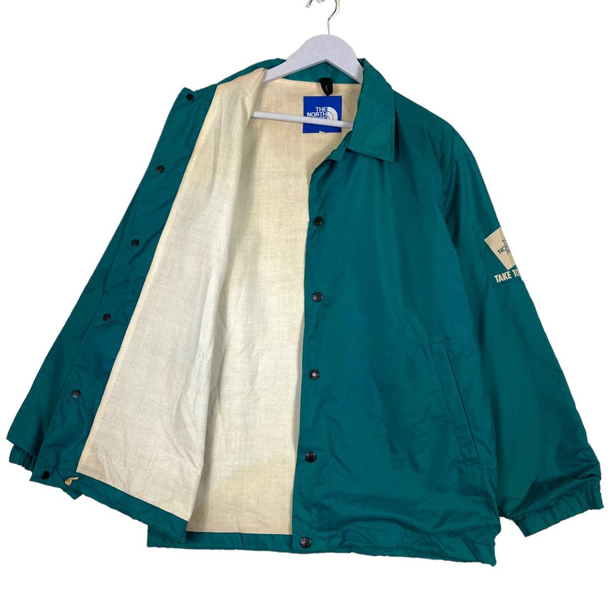 Nanamica × The North Face × Vintage 💥VINTAGE THE NORTH FACE SNAP WINDBREAKER BLUE LABEL JACKET Size US M / EU 48-50 / 2 - 9 Thumbnail
