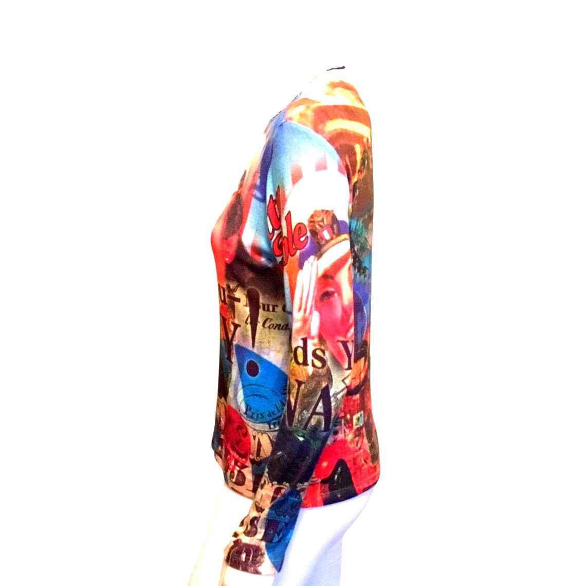 Other Yukiko Betty Grable Patriotic Hollywood Long Sleeve Top Med Size M / US 6-8 / IT 42-44 - 9 Thumbnail