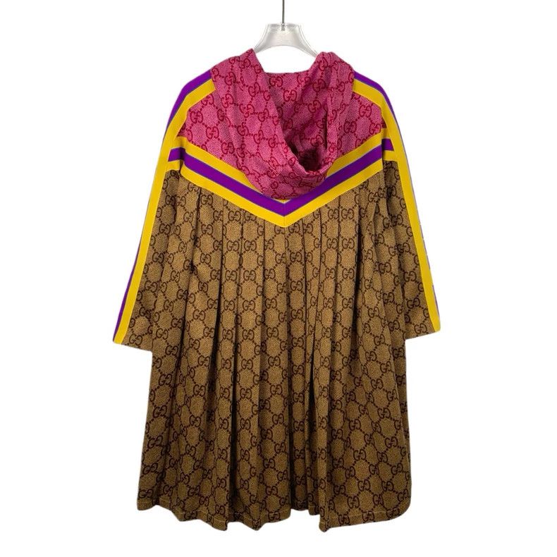 Gucci GucciColor-blocking logo old flower full print cotton hoode Size S / US 4 / IT 40 - 2 Thumbnail