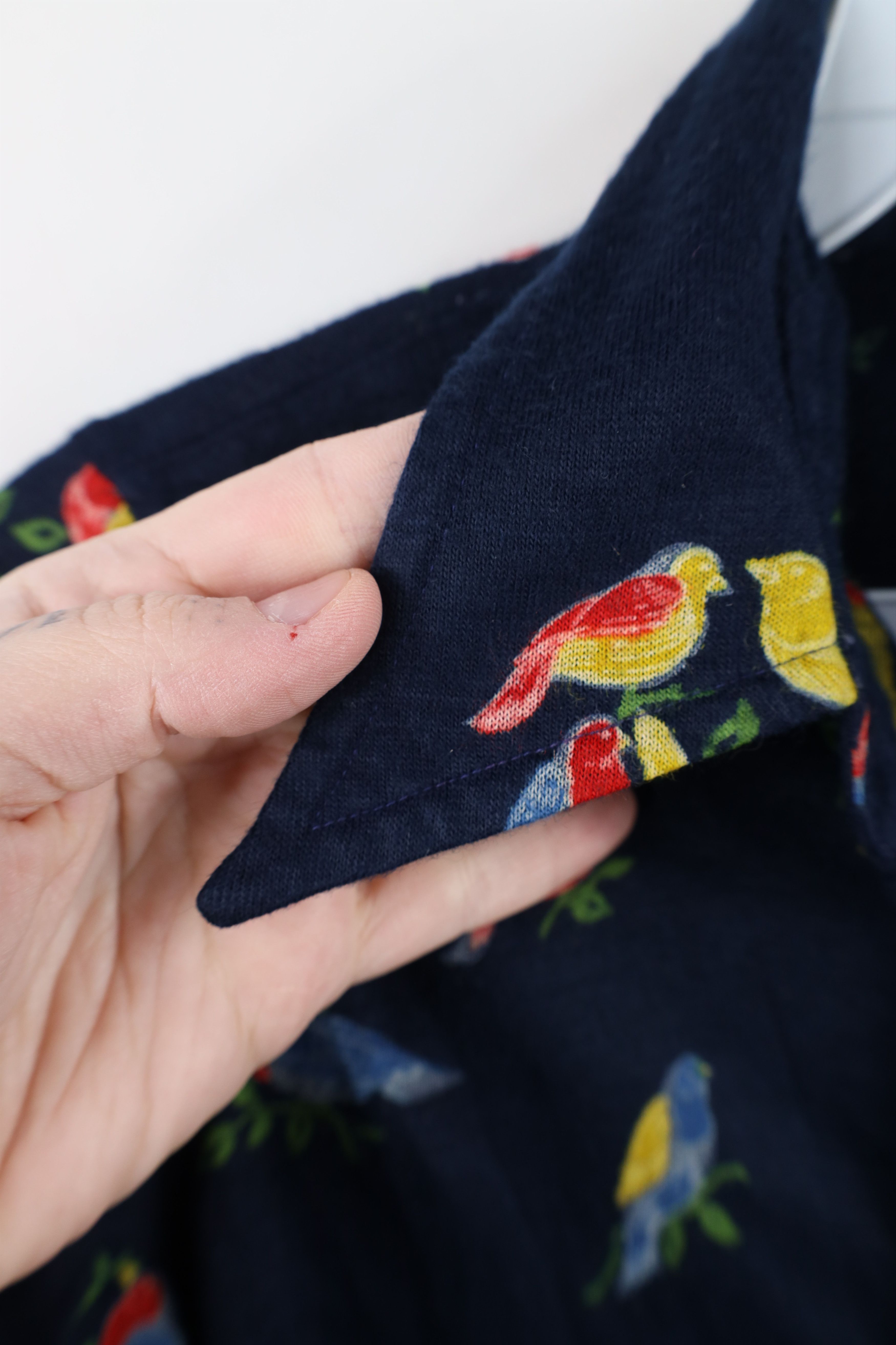 Vintage Vintage 60s 70s Streetwear Flower Knit Collared Button Shirt Size S / US 4 / IT 40 - 7 Thumbnail