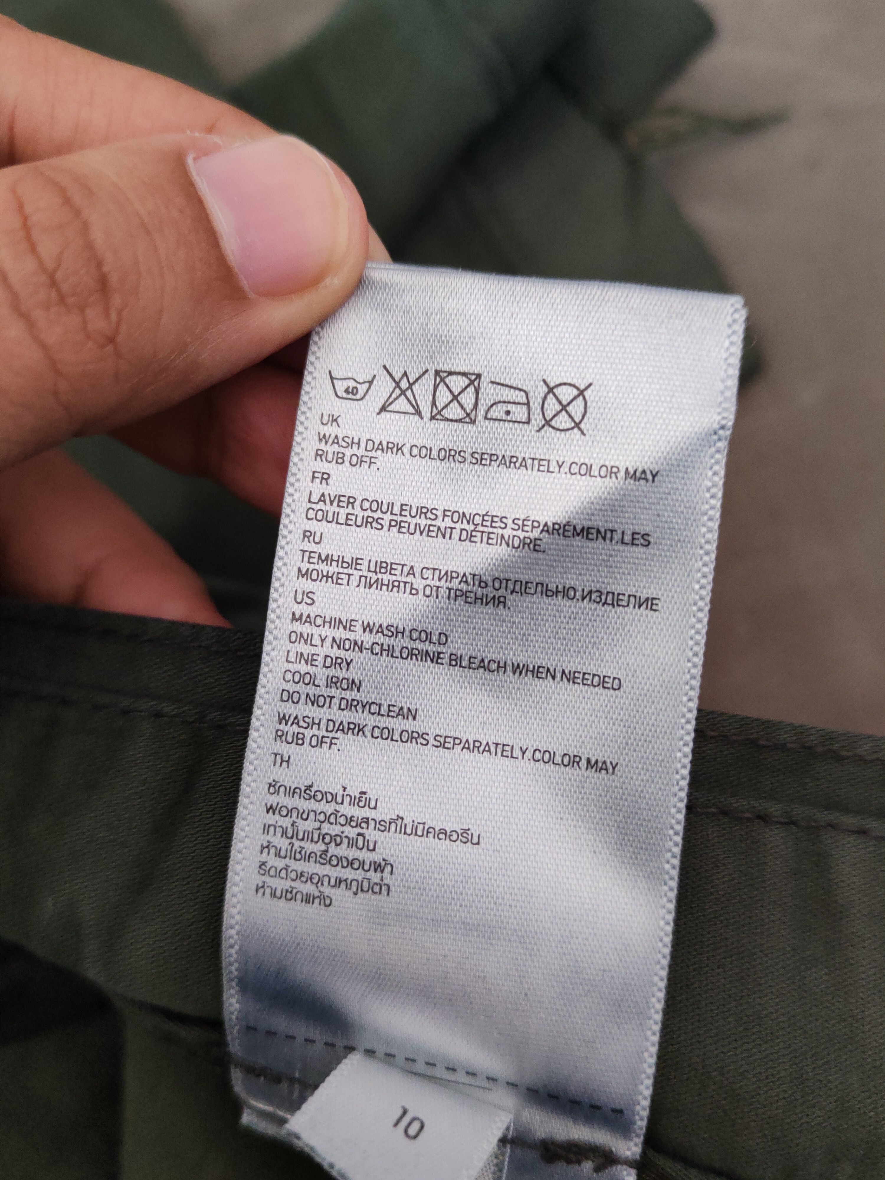 Japanese Brand DLL Uniqlo Green Multipocket Tactical Cargo Pants #239 Size US 35 - 12 Thumbnail