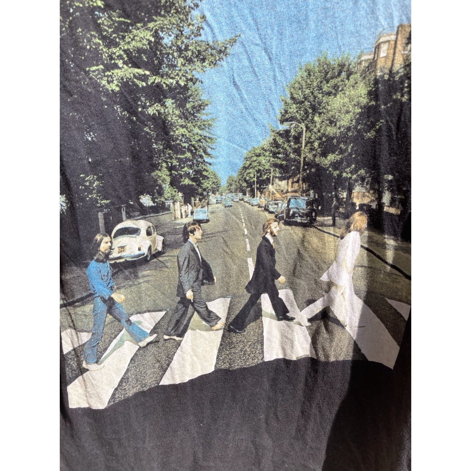 Vintage The Beatles Abbey Road T-Shirt Black Classic 60s MEN'S M Cotton Lennon Short Sleeve Crew Neck Graphic Print Vintage: No Size US M / EU 48-50 / 2 - 6 Thumbnail