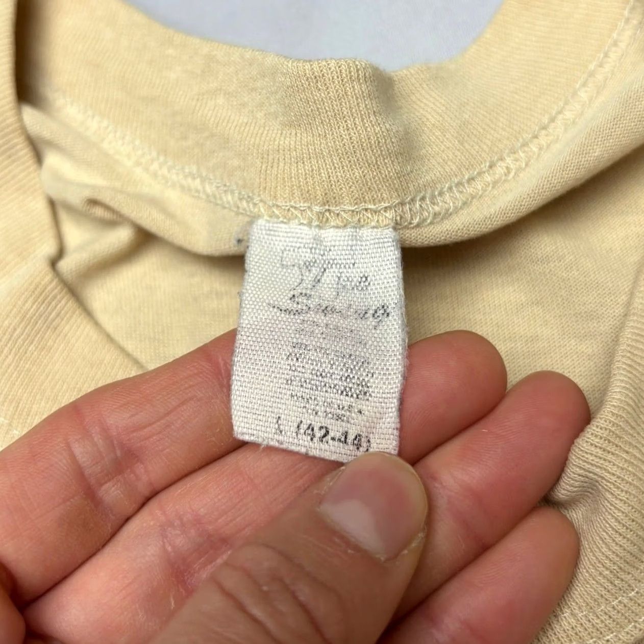 Vintage VINTAGE PAL Shirt Men's Large 80s NYC Police Athletic League NYPD Beige Size US L / EU 52-54 / 3 - 6 Thumbnail