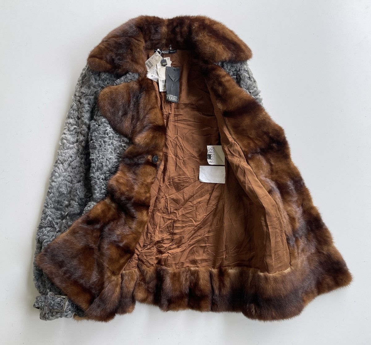 Gianfranco Ferre Luxury Curly Fur 100% Pelle Leather Size M / US 6-8 / IT 42-44 - 8 Thumbnail