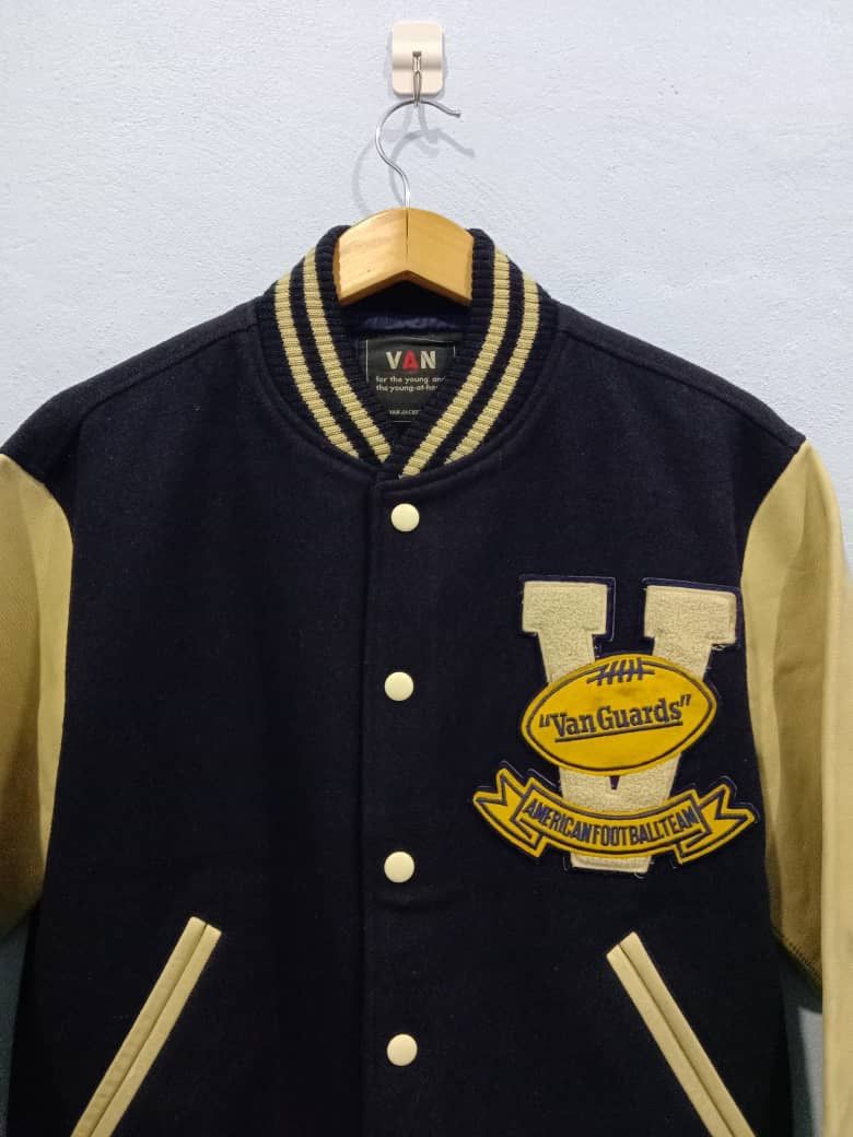 Vintage VINTAGE VAN JAC VAN GUARDS VARSITY MLB LEATHER JACKET Size US M / EU 48-50 / 2 - 2 Thumbnail