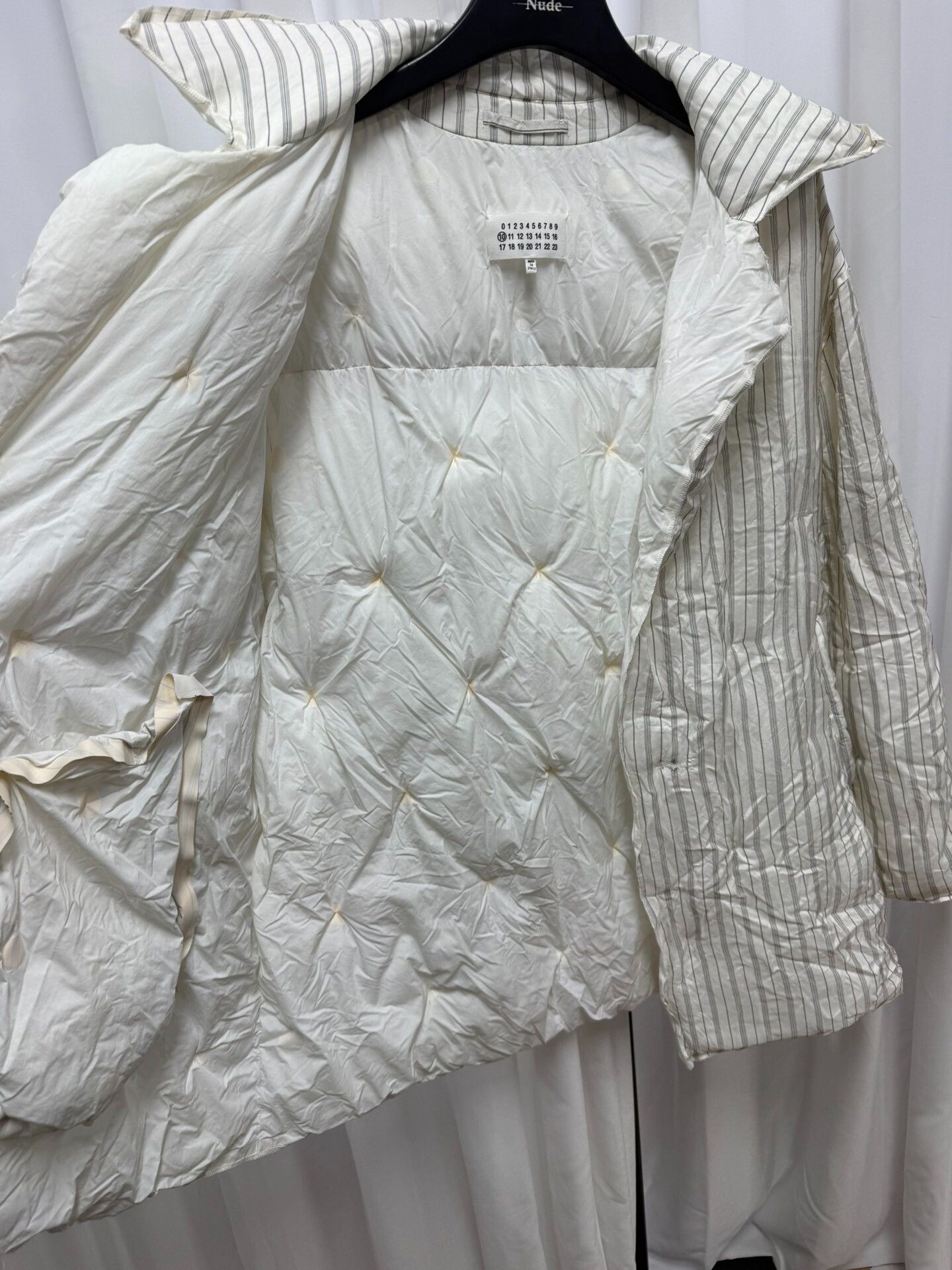 Maison Margiela Maison Margiela Striped Quilted Coat Size US S / EU 44-46 / 1 - 6 Thumbnail