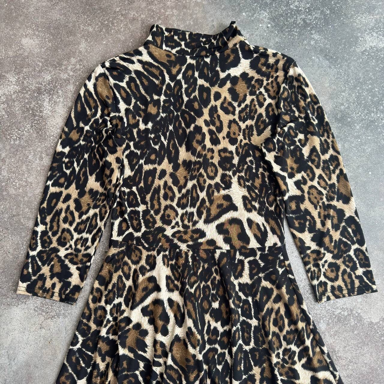 Hysteric Glamour × Vintage Morgan de Toi Leopard Printed Glam Belted Long Sleeve Dress Size S / US 4 / IT 40 - 10 Thumbnail