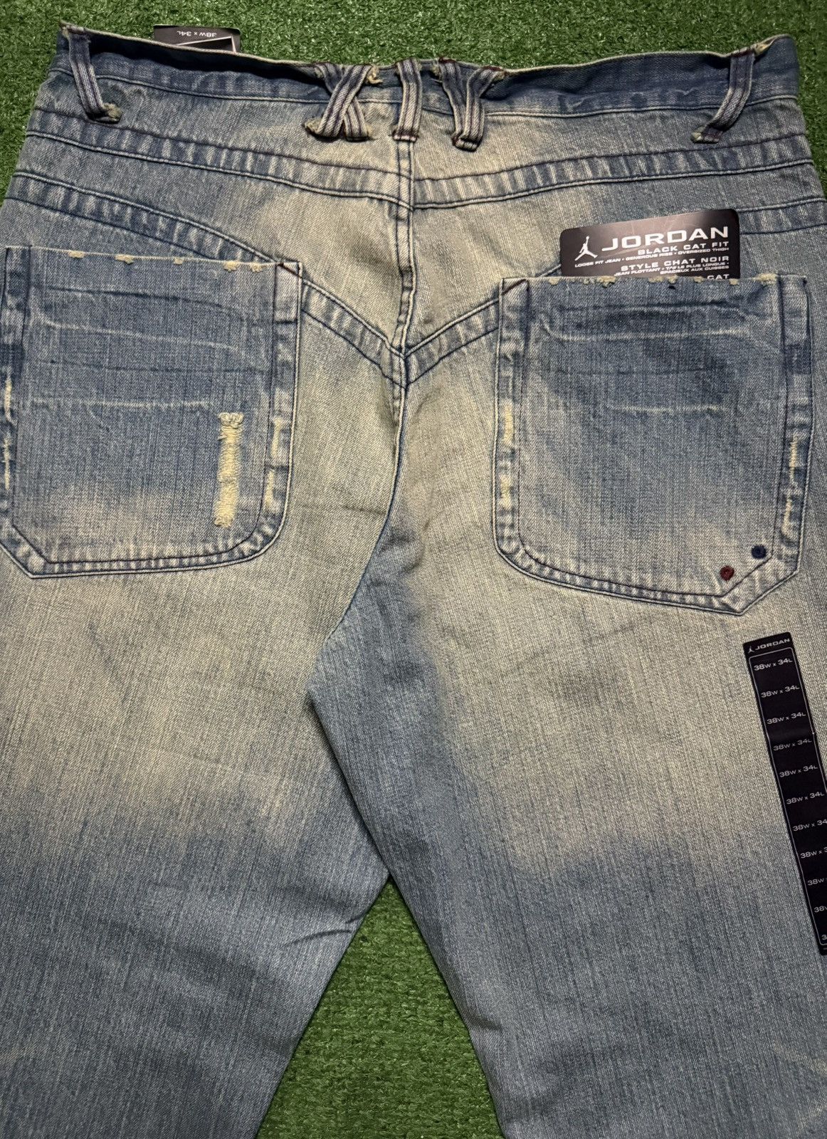 Jordan Brand Vintage Y2K Air Jordan Brand Jeans Baggy Waist 38 Nike Size US 38 / EU 54 - 4 Thumbnail