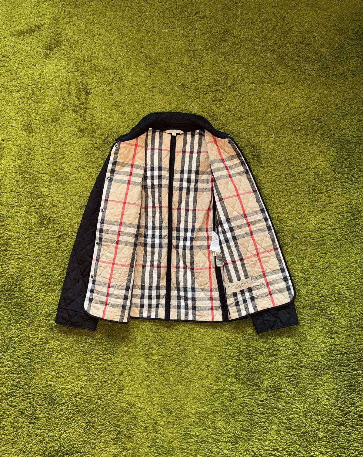 Burberry × Designer Burberry Brit luxury quilted jacket black Size M / US 6-8 / IT 42-44 - 2 Thumbnail