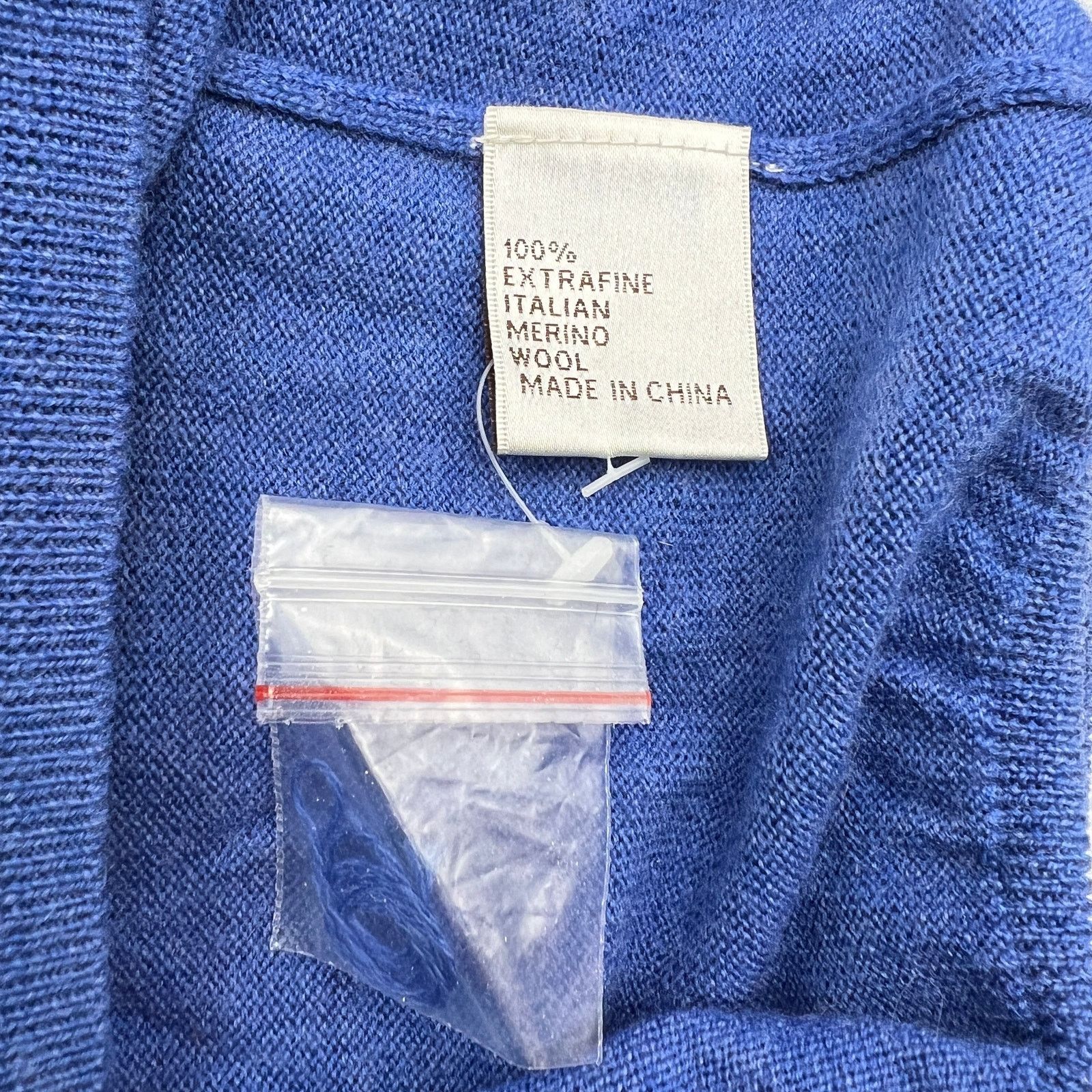 Vintage Peter Millar Merino Wool Blue Half Zip Pullover Knit Sweater Size US L / EU 52-54 / 3 - 5 Thumbnail
