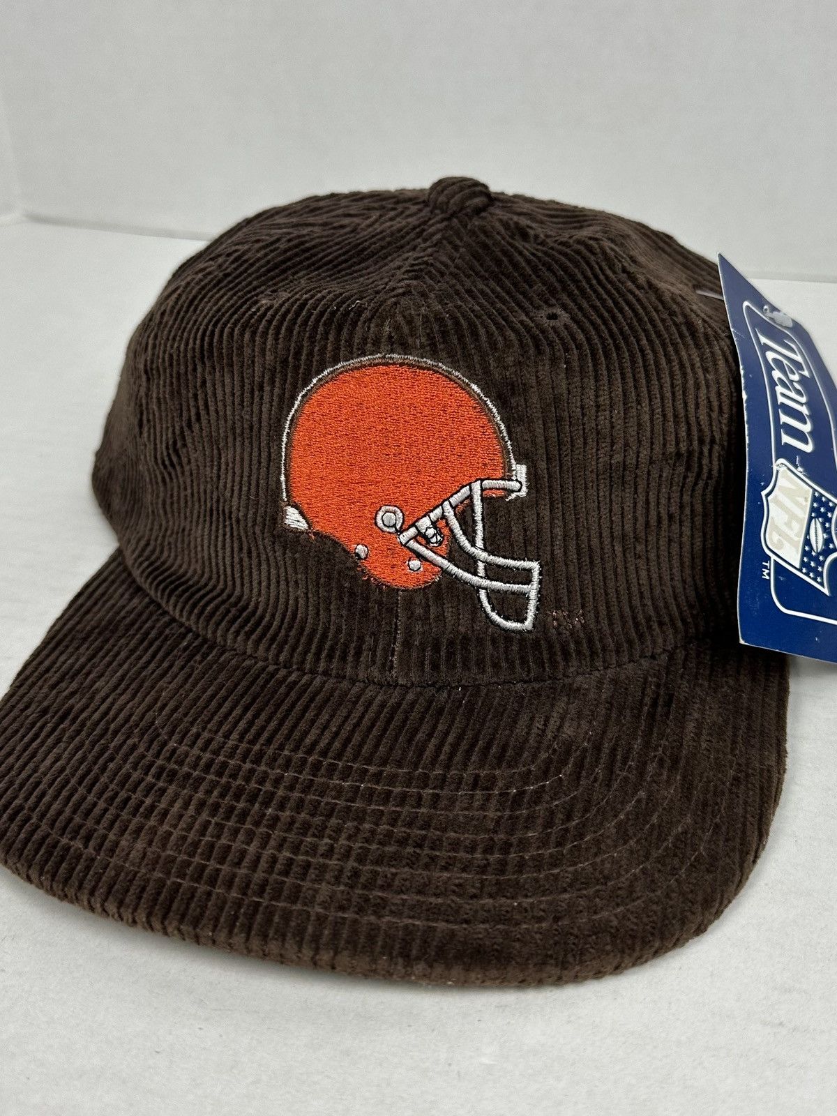 NFL Vintage Cleveland Browns Corduroy Snapback Hat Annco NFL 90s Size ONE SIZE - 2 Thumbnail