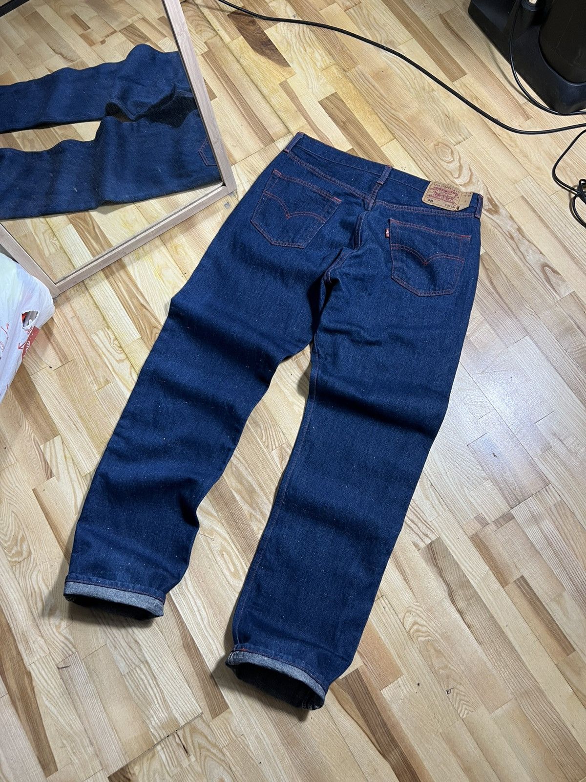 Levi's Levi’s 501 Vintage Relaxed Fit Red Stitch Denim Jeans Poland Size US 36 / EU 52 - 2 Thumbnail