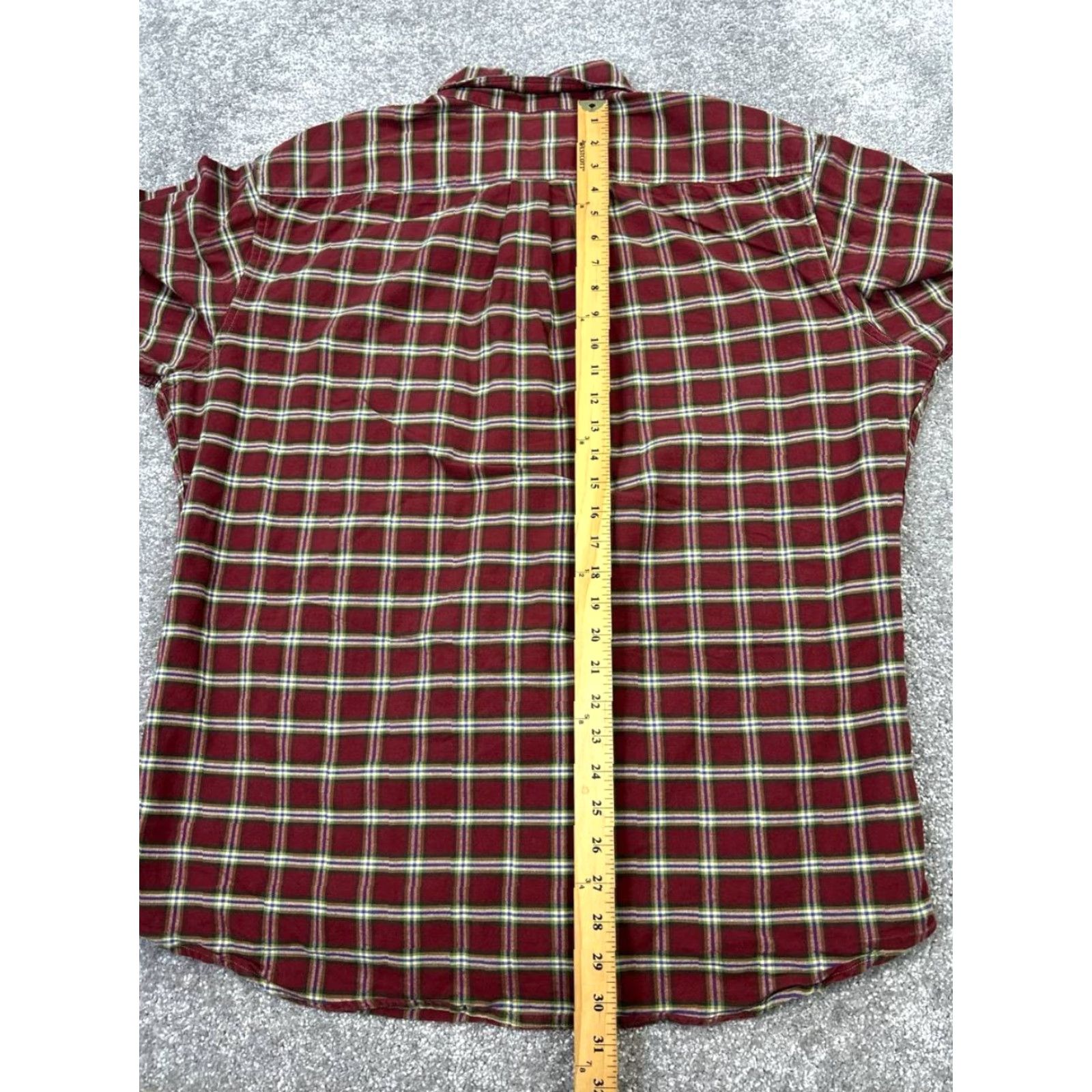 Bills Khakis Bills Khakis Shirt Mens XL Red Plaid Cotton Button Up Size US XL / EU 56 / 4 - 7 Thumbnail