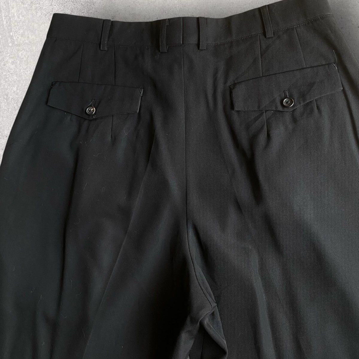 Yohji Yamamoto Fall94 Wool Garbadine Baggy Trousers Size US 34 / EU 50 - 3 Thumbnail