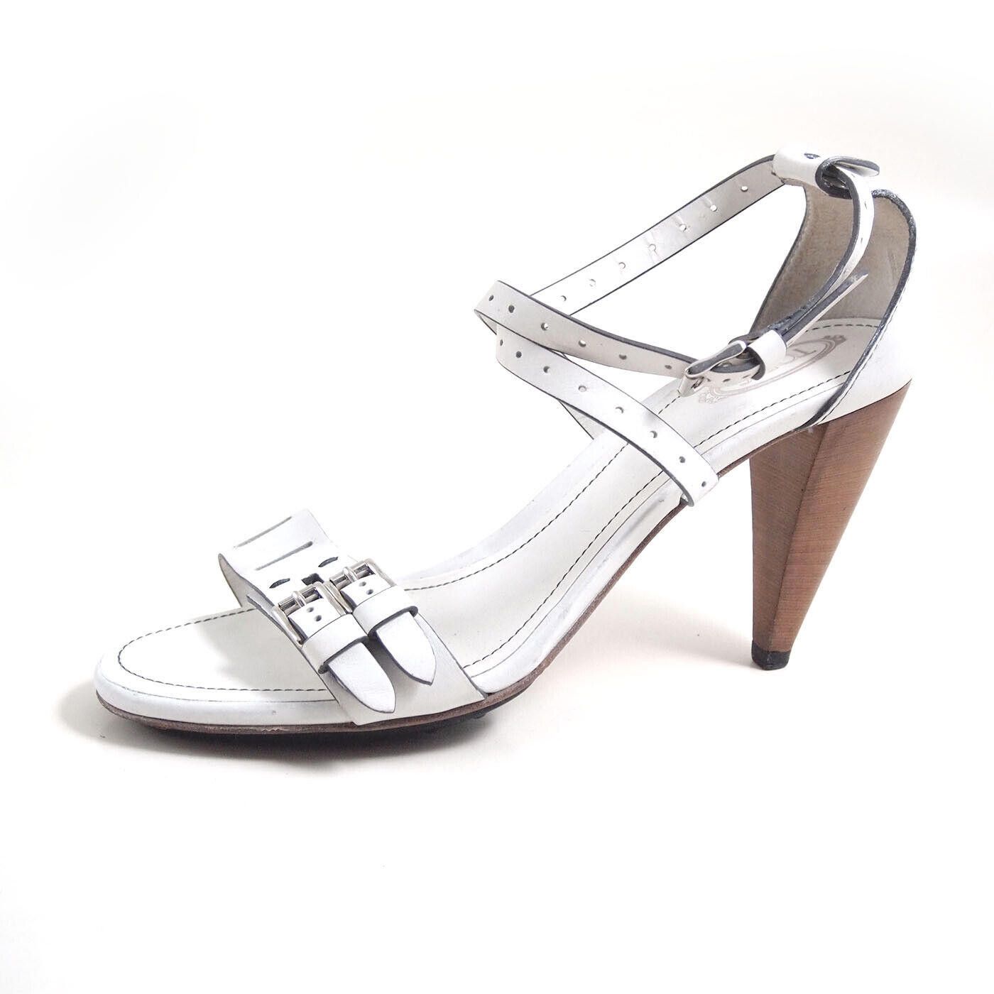 Tod's Tod's Strappy Sandals High Heel White Womens US 9 EU 39 Size US 9 / IT 39 - 1 Thumbnail