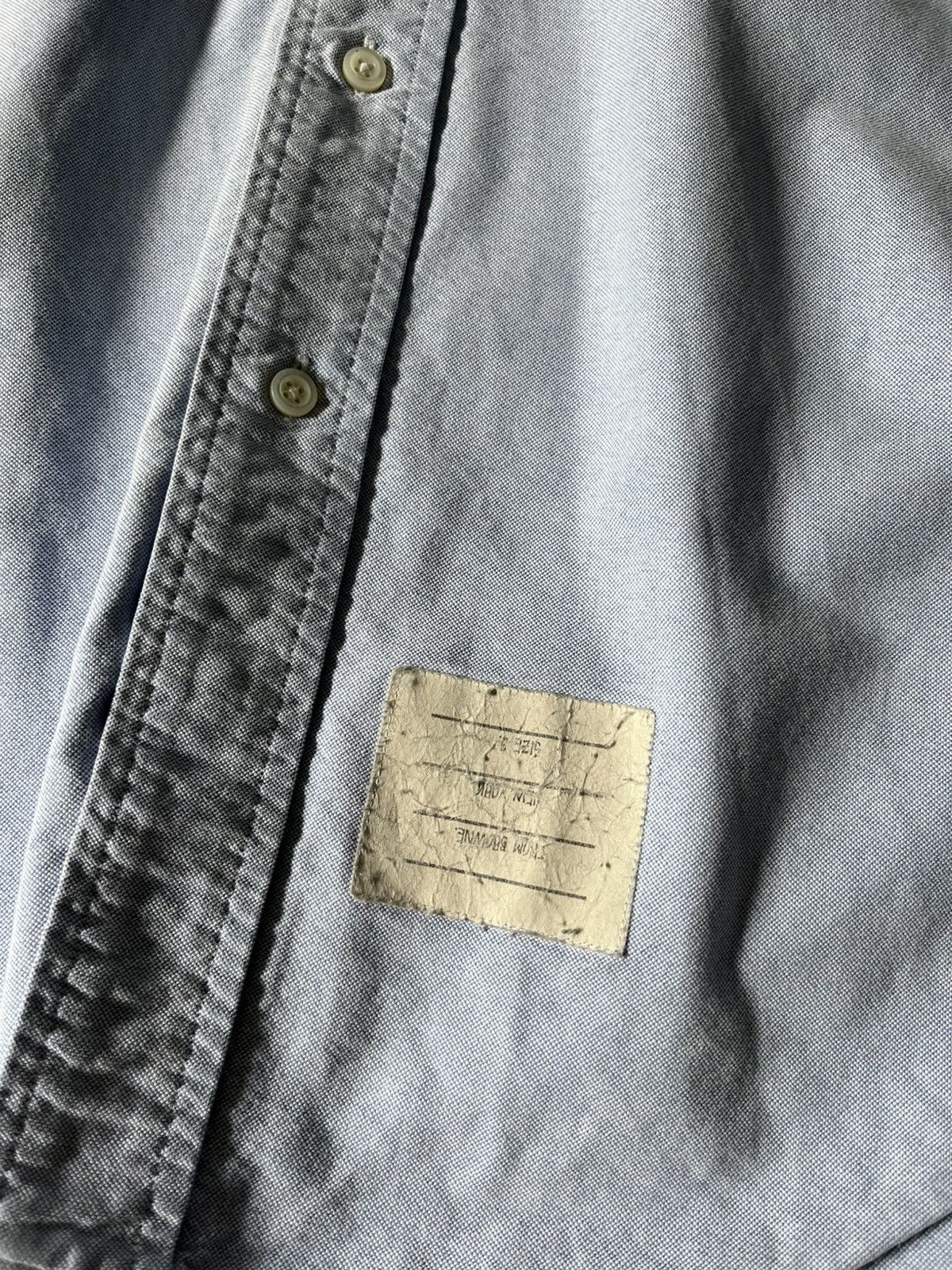 Thom Browne Thom Browne light blue oxford button up shirt Size US L / EU 52-54 / 3 - 2 Thumbnail