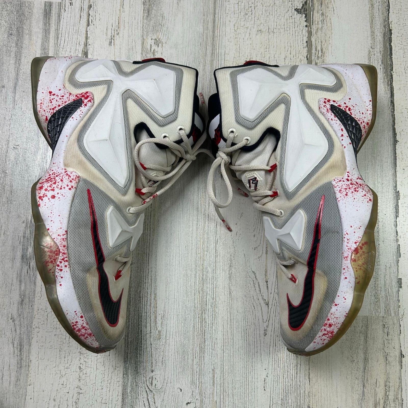 Nike Nike LeBron Friday The 13th - 807219-106 Shoes Size US 12 / EU 45 - 2 Thumbnail
