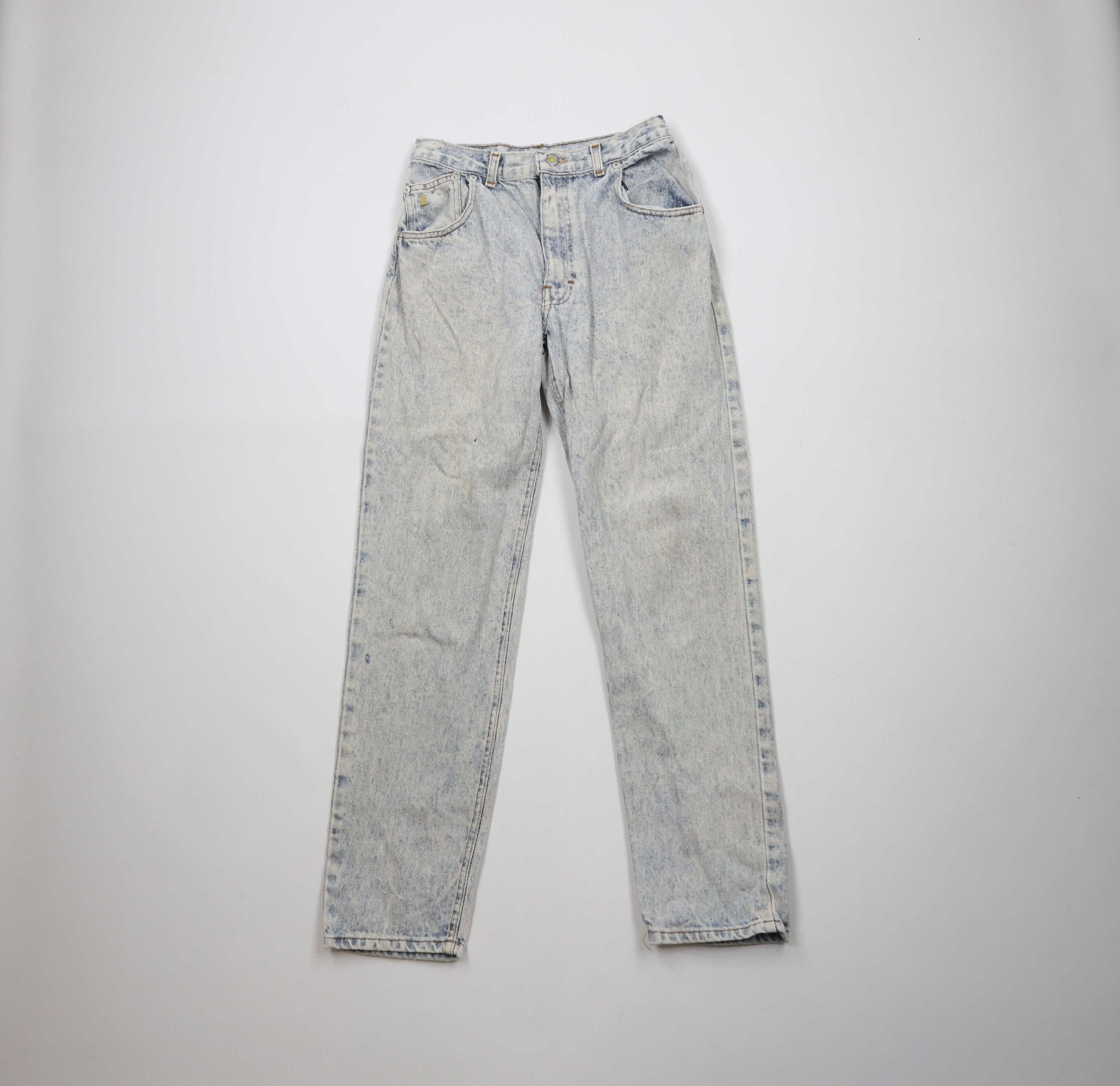 Vintage Vintage 90s Streetwear Acid Wash Straight Leg Denim Jeans Size 26" / US 2 / IT 38 - 1 Thumbnail