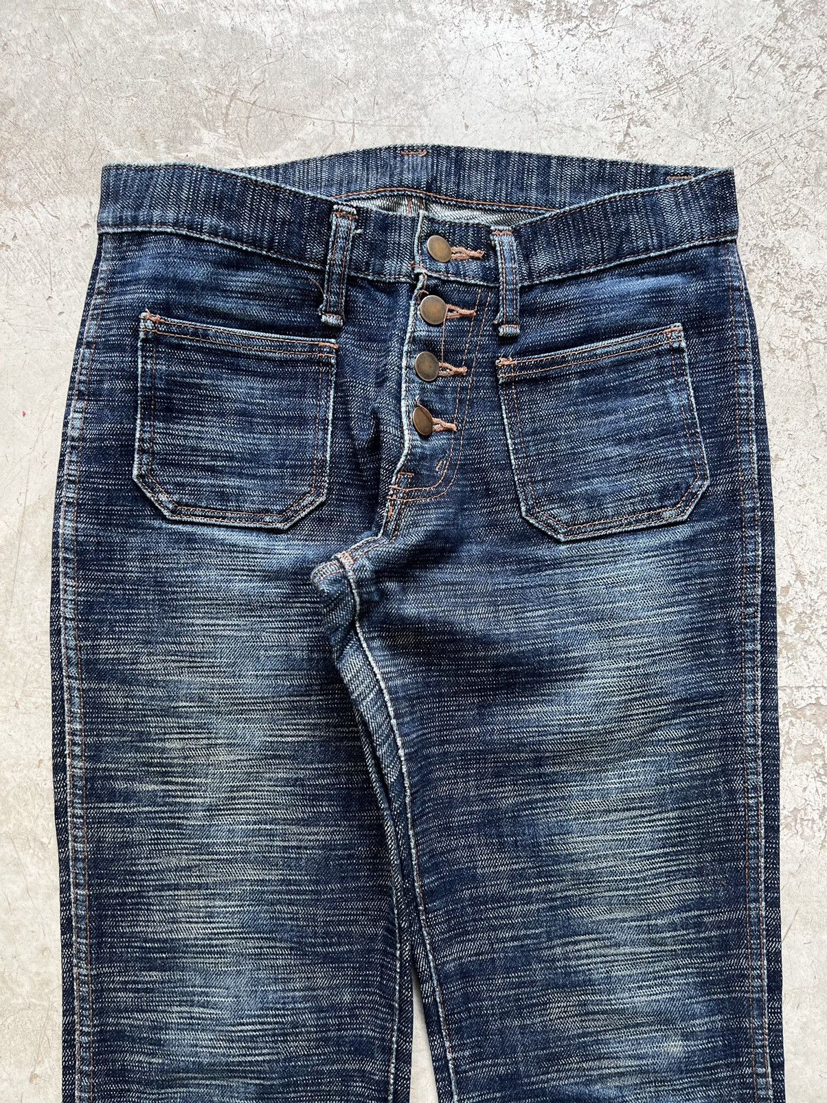 Japanese Brand Vintage Ever Blue Flared Jeans Like Hysteric Jeans Size US 29 - 5 Thumbnail
