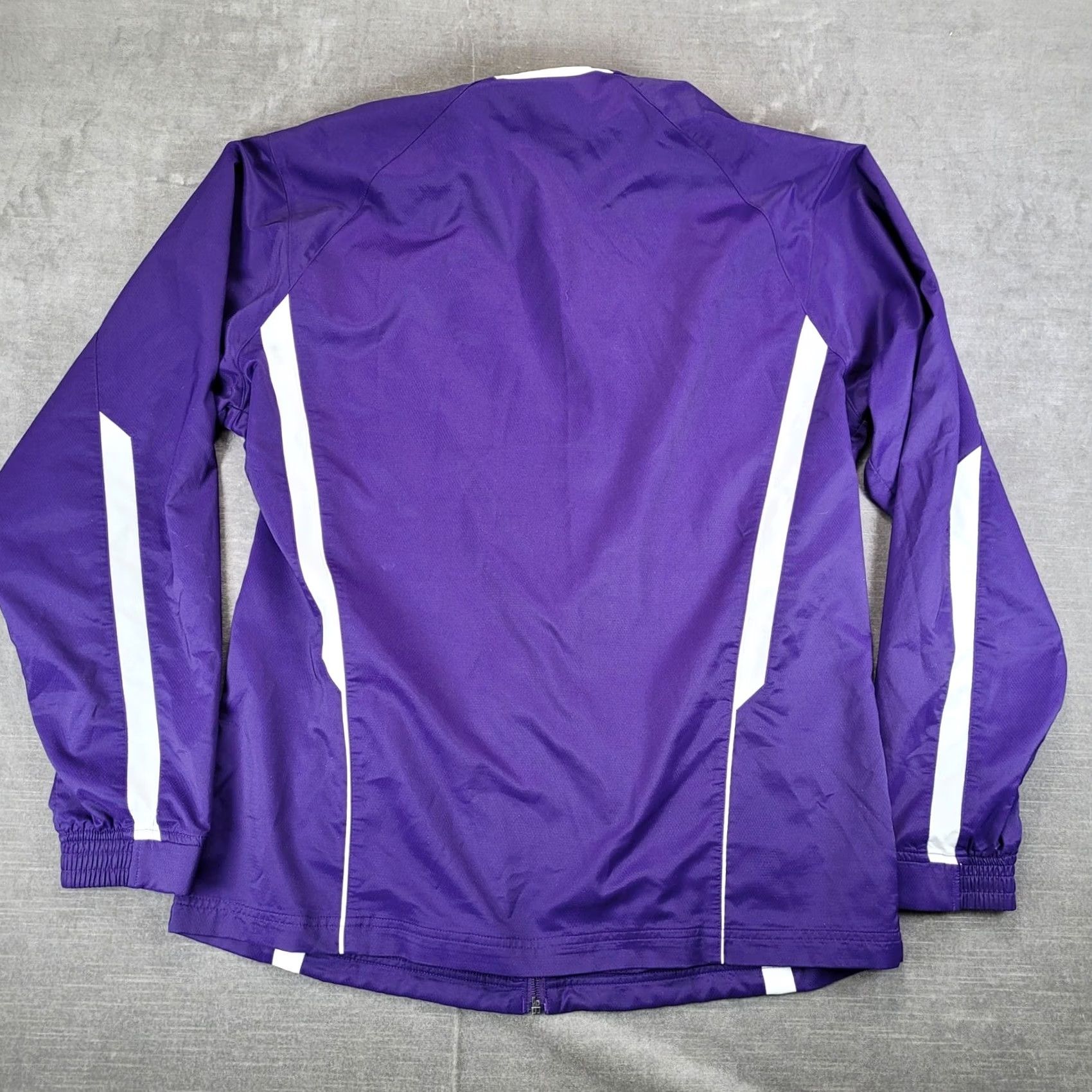 Under Armour Under Armour Track Jacket Purple White Loose Fit Full Zip Women L Size Size L / US 10 / IT 46 - 5 Thumbnail