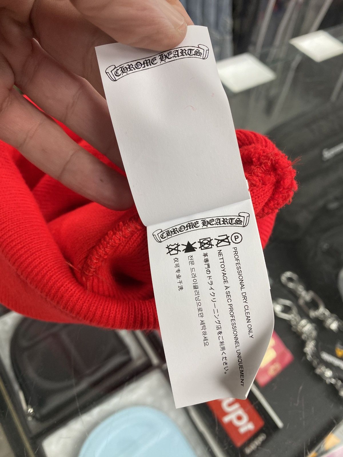 Chrome Hearts Chrome hearts ch beanie scroll red online exclusive Size ONE SIZE - 5 Thumbnail