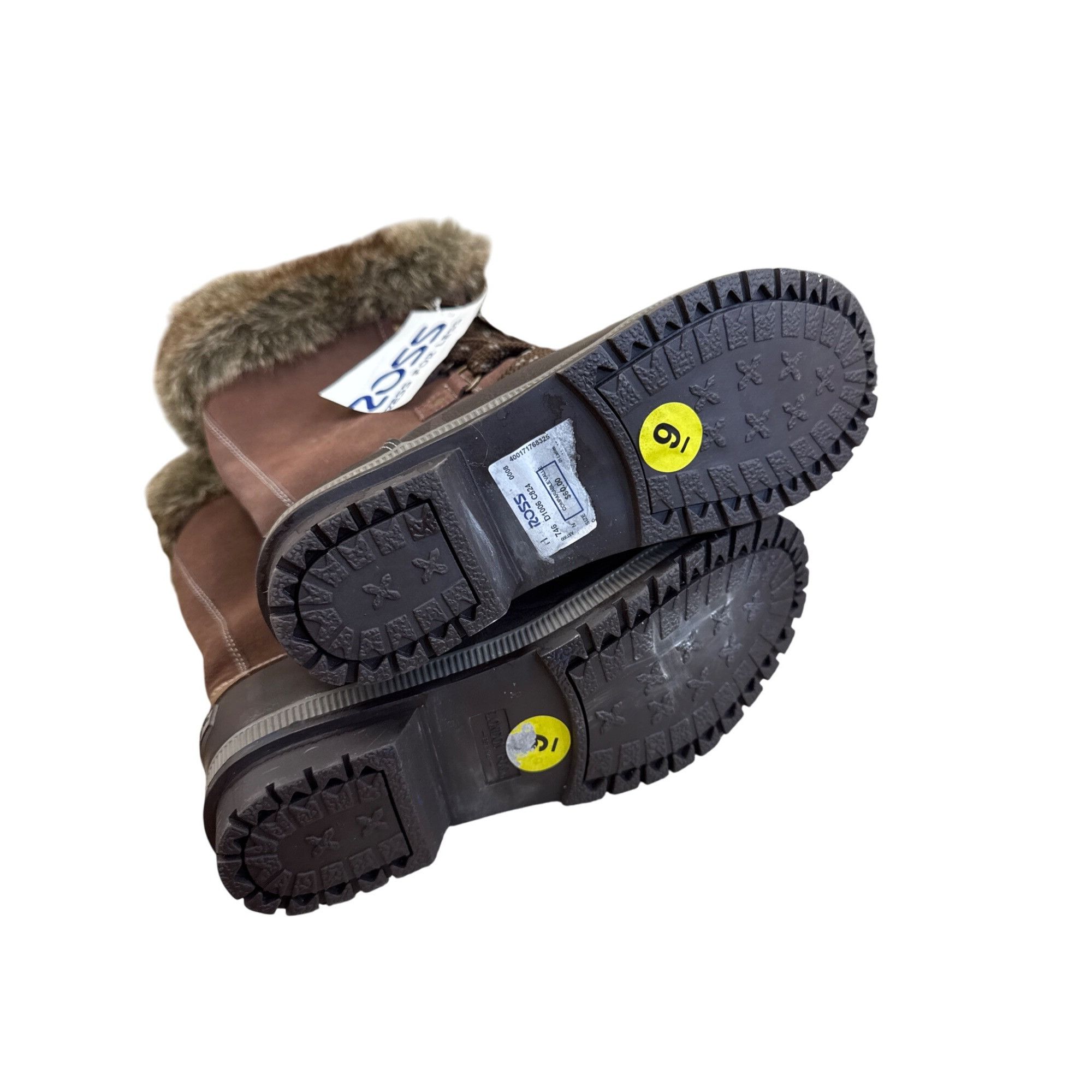 London Fog London Fog Womens brown Waterproof Leather Upper Winter Boot Size US 9 / IT 39 - 10 Thumbnail