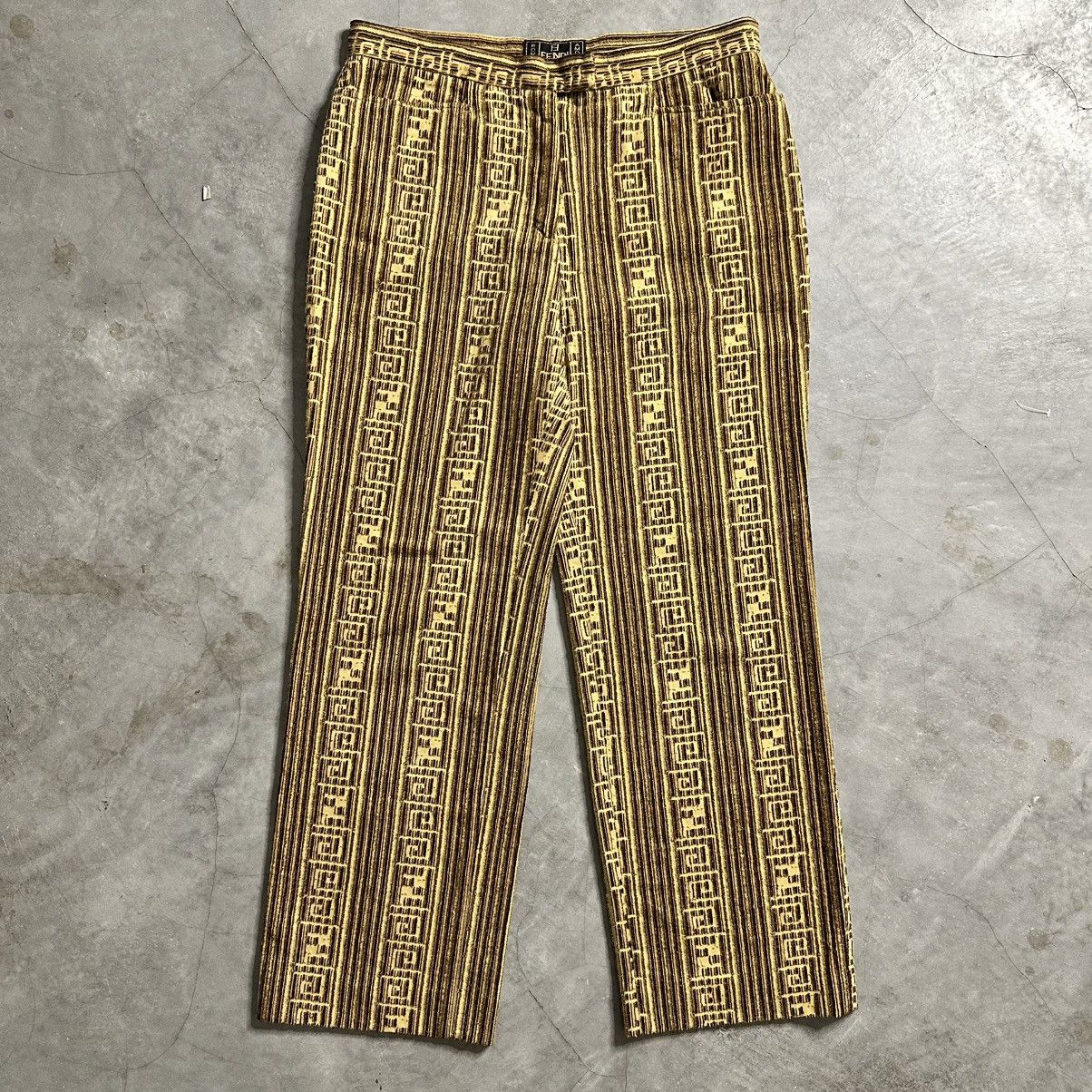 パンツ Fendi Embroidered Cotton Blend Pant Fendi Embroidered Cotton Blend Pant | Grailed