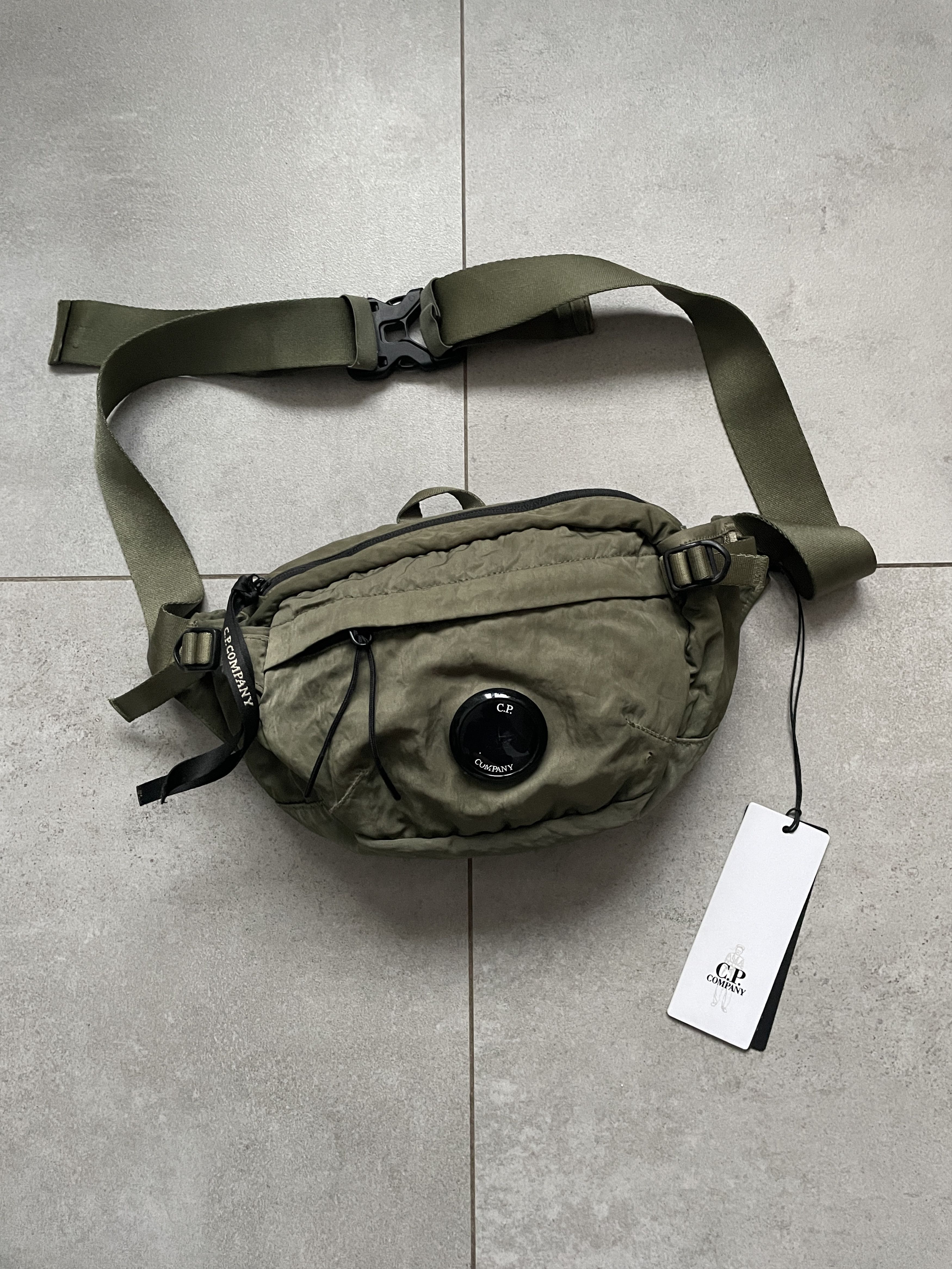 C.P. Company STONE ISLAND CP COMPANY OLIVE NYLON CROSSBODY SHOULDER BAG Size ONE SIZE - 1 Thumbnail